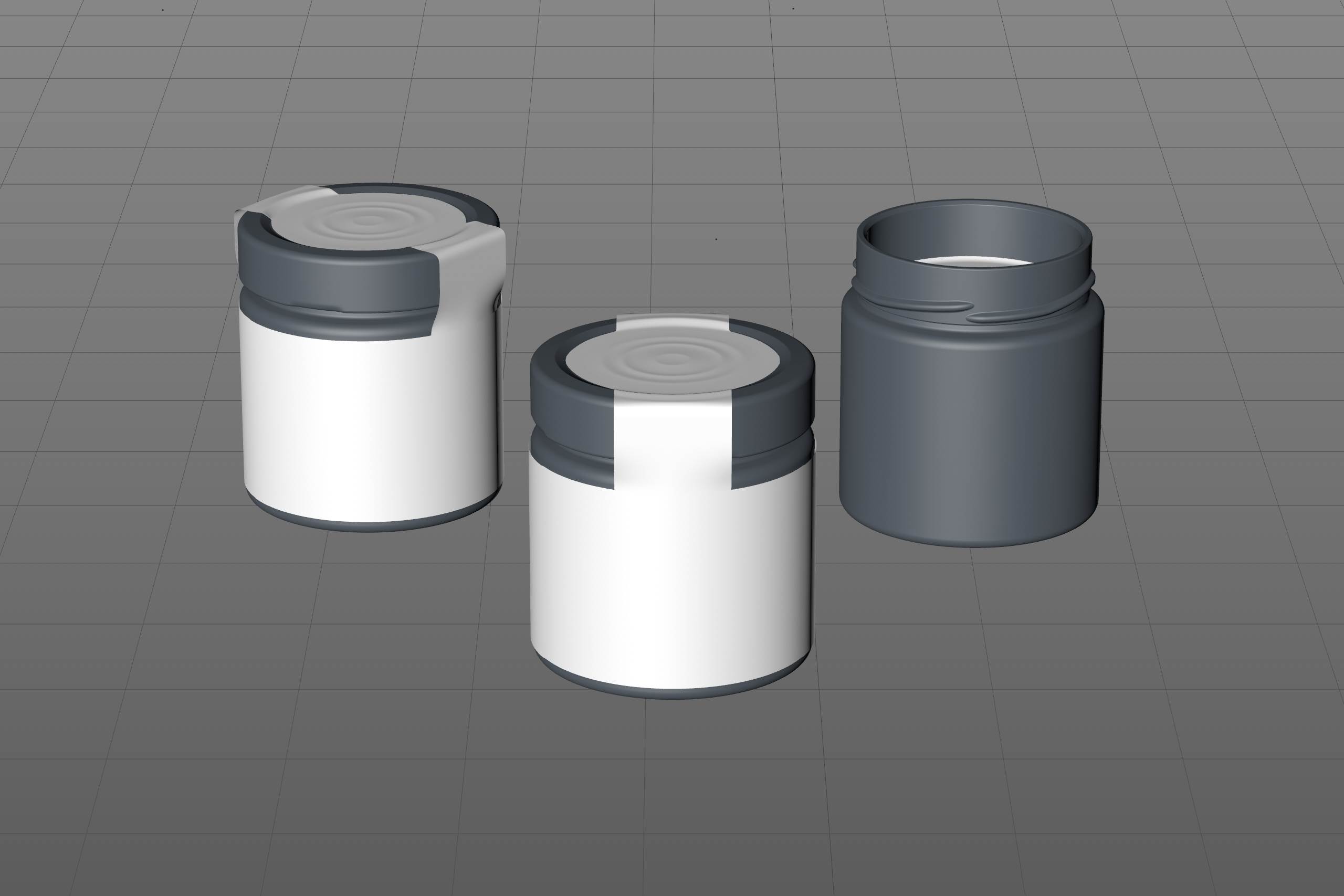 Acacia Honey Glass Jar 250g packaging 3D model