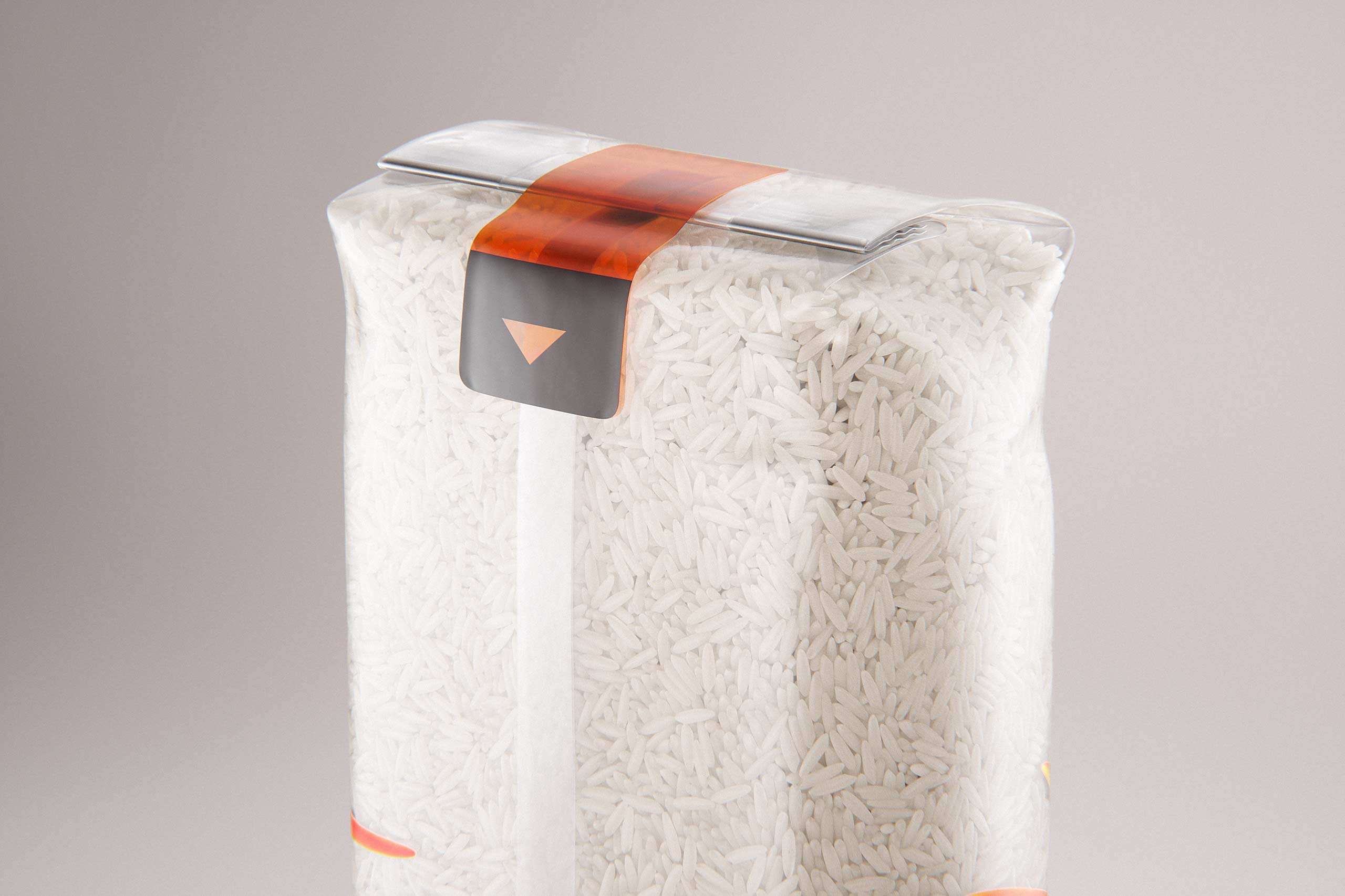 Basmati long grain rice plastic bag packaging 1kg premium 3d model