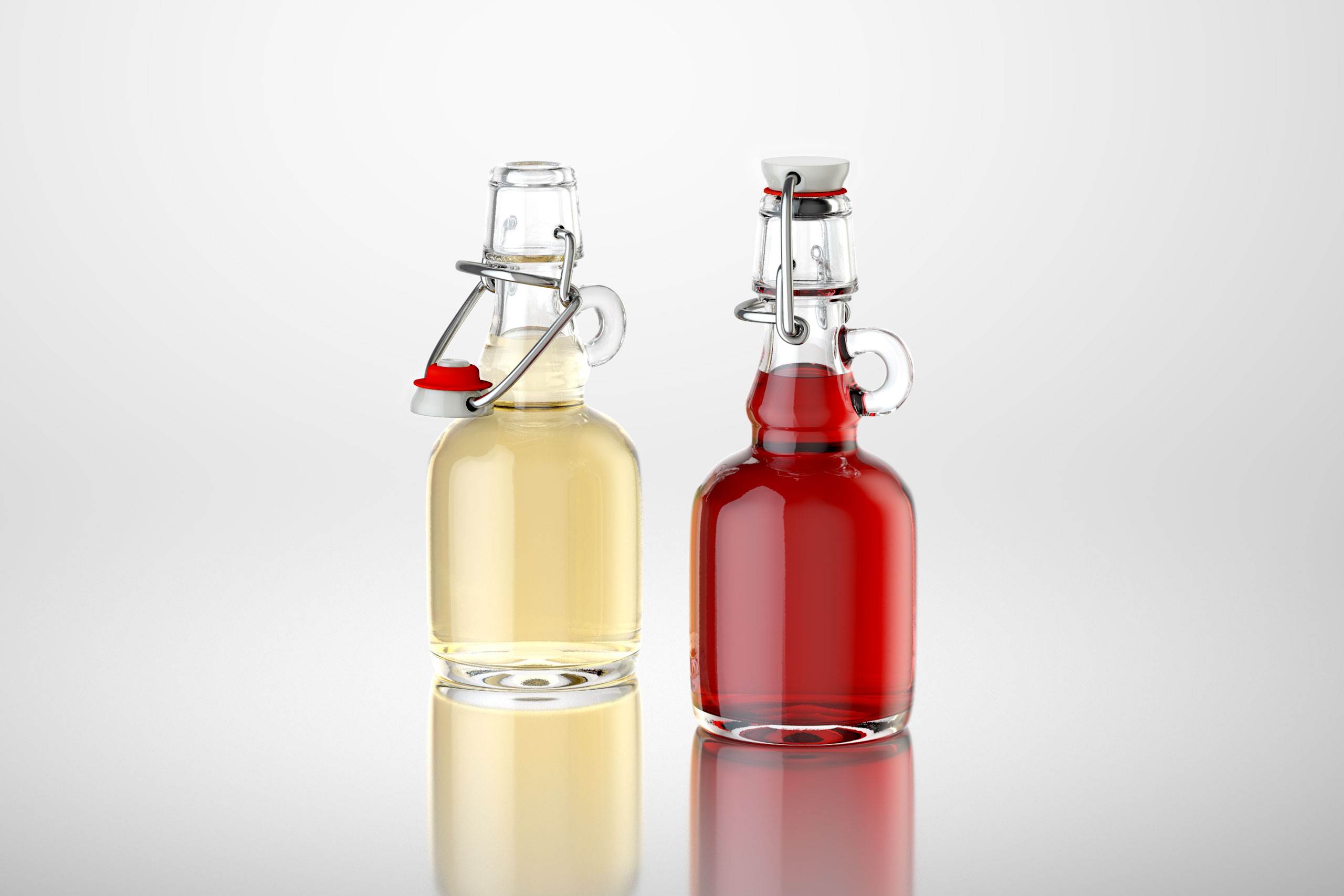 Eva - 3d model of a bottle for wine, vinegar or oil