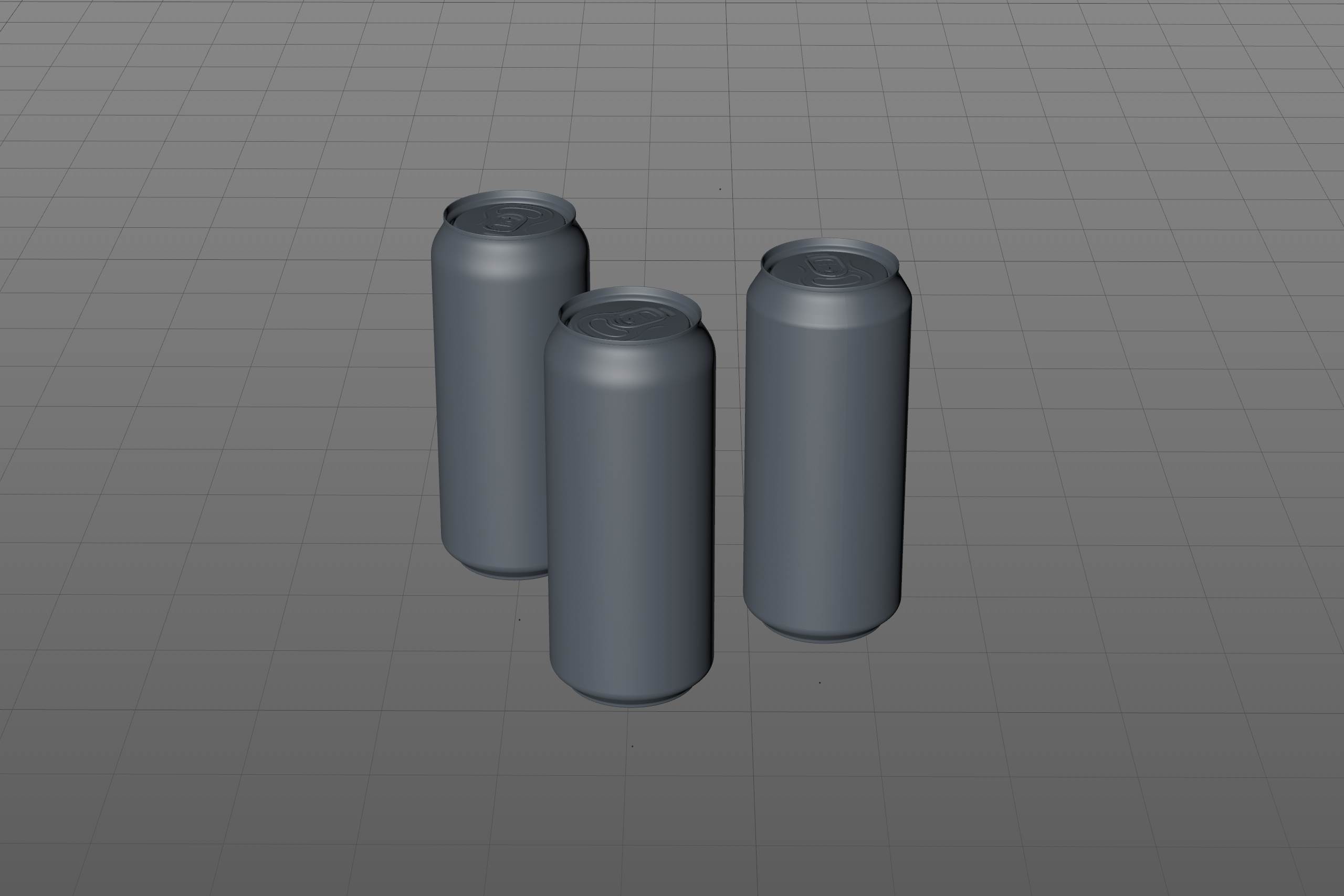 3d packaging model of Metal Standard Beer/Soda Can 440ml