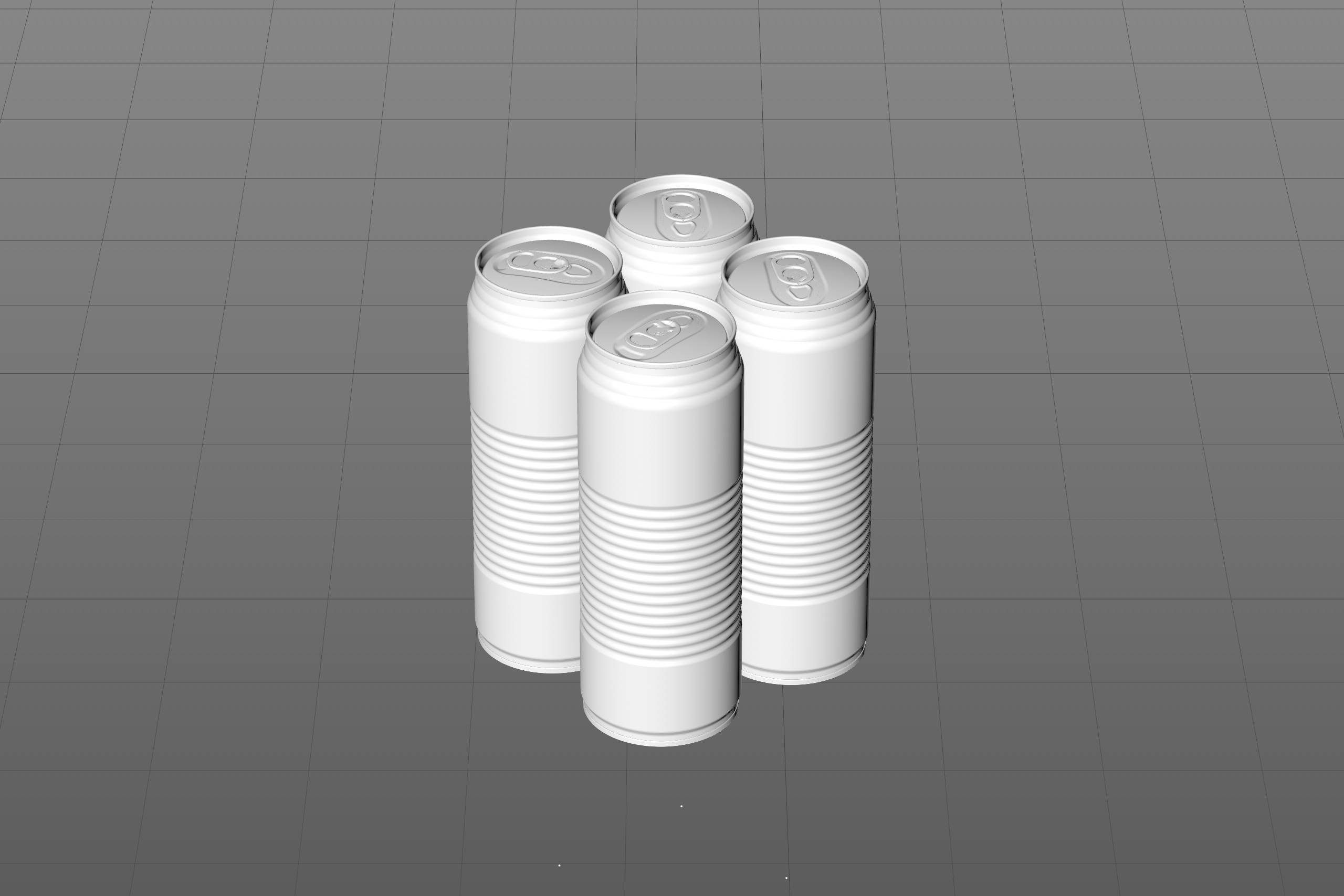 Juice Metal  Can 520ml Premium packaging 3D model pack