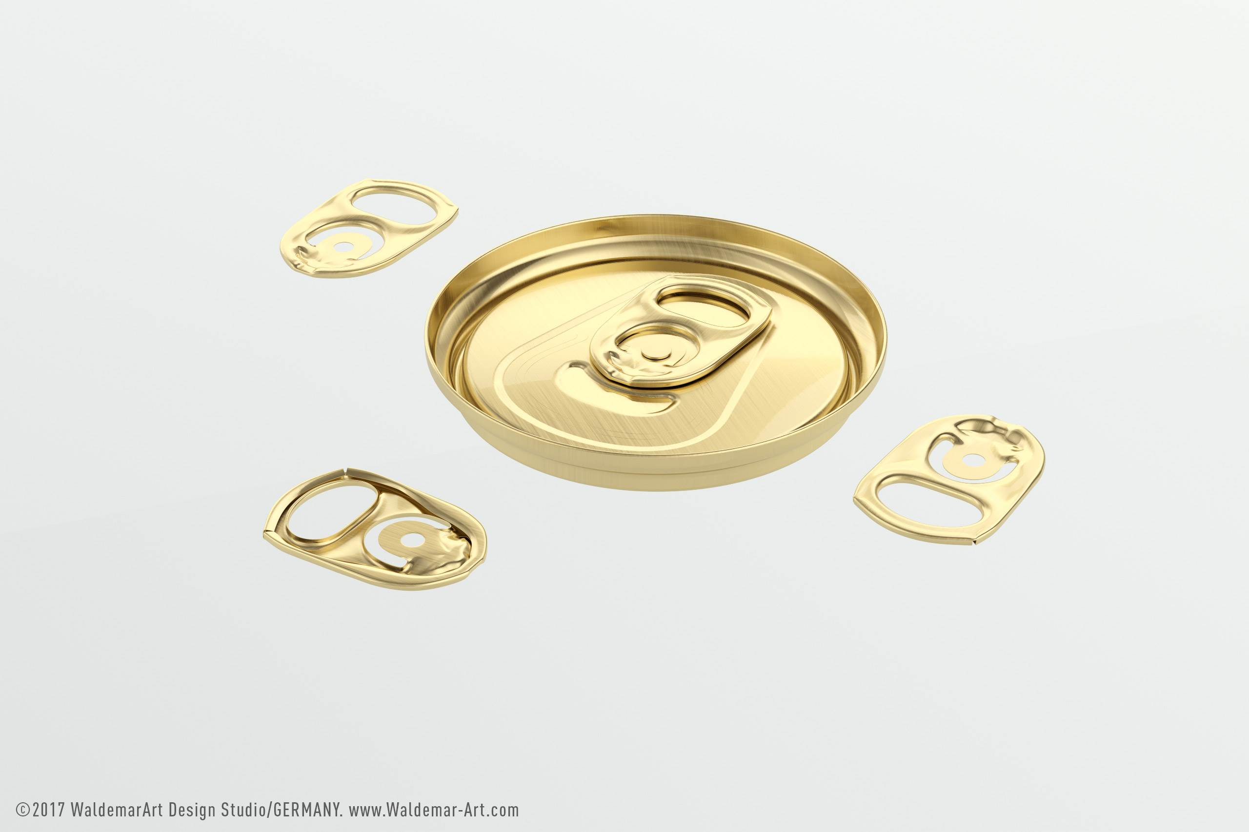 Plastic sleek can 3D packaging model 330/310ml