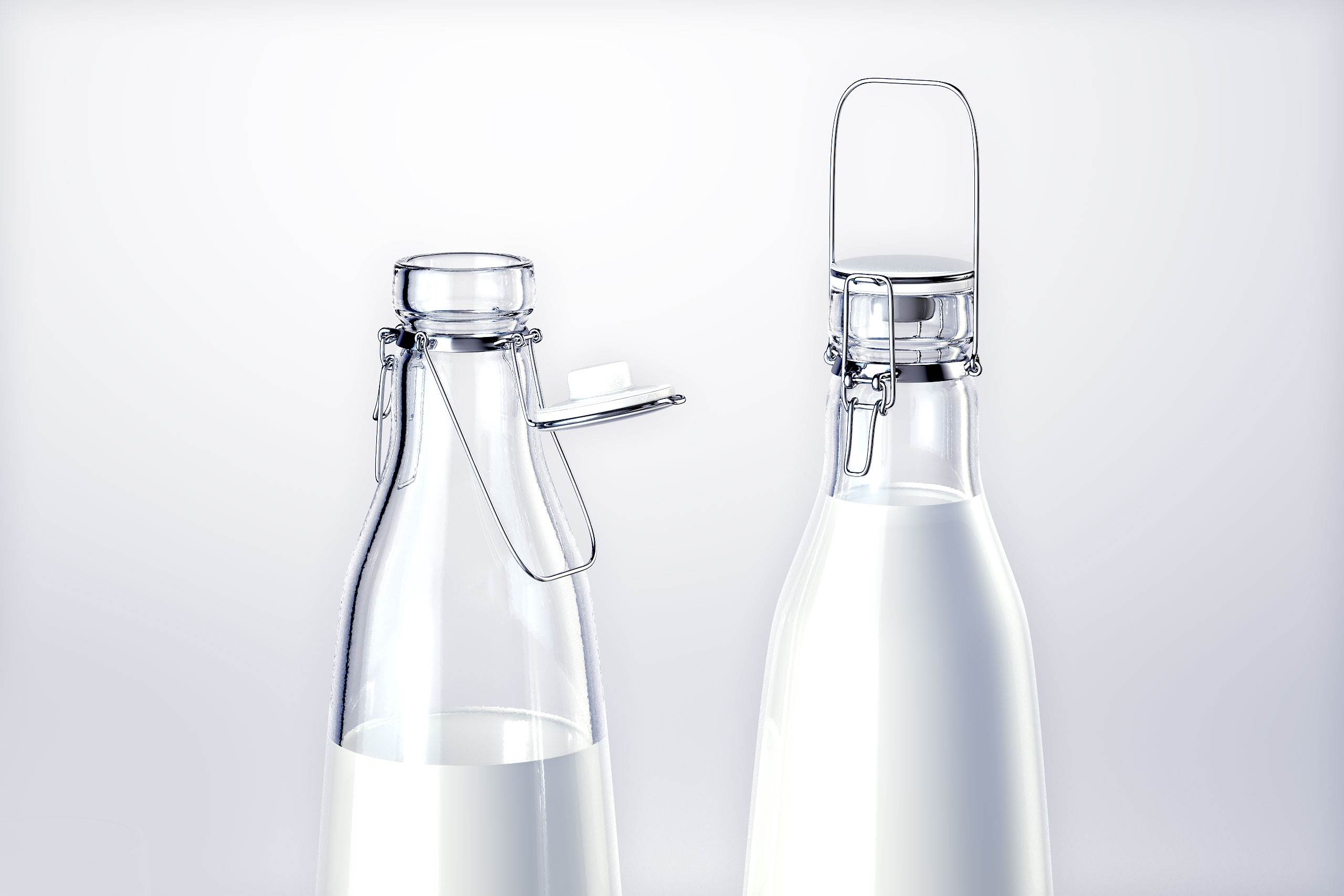 Milky-Wilky - packaging 3d model of a bottle for a milk