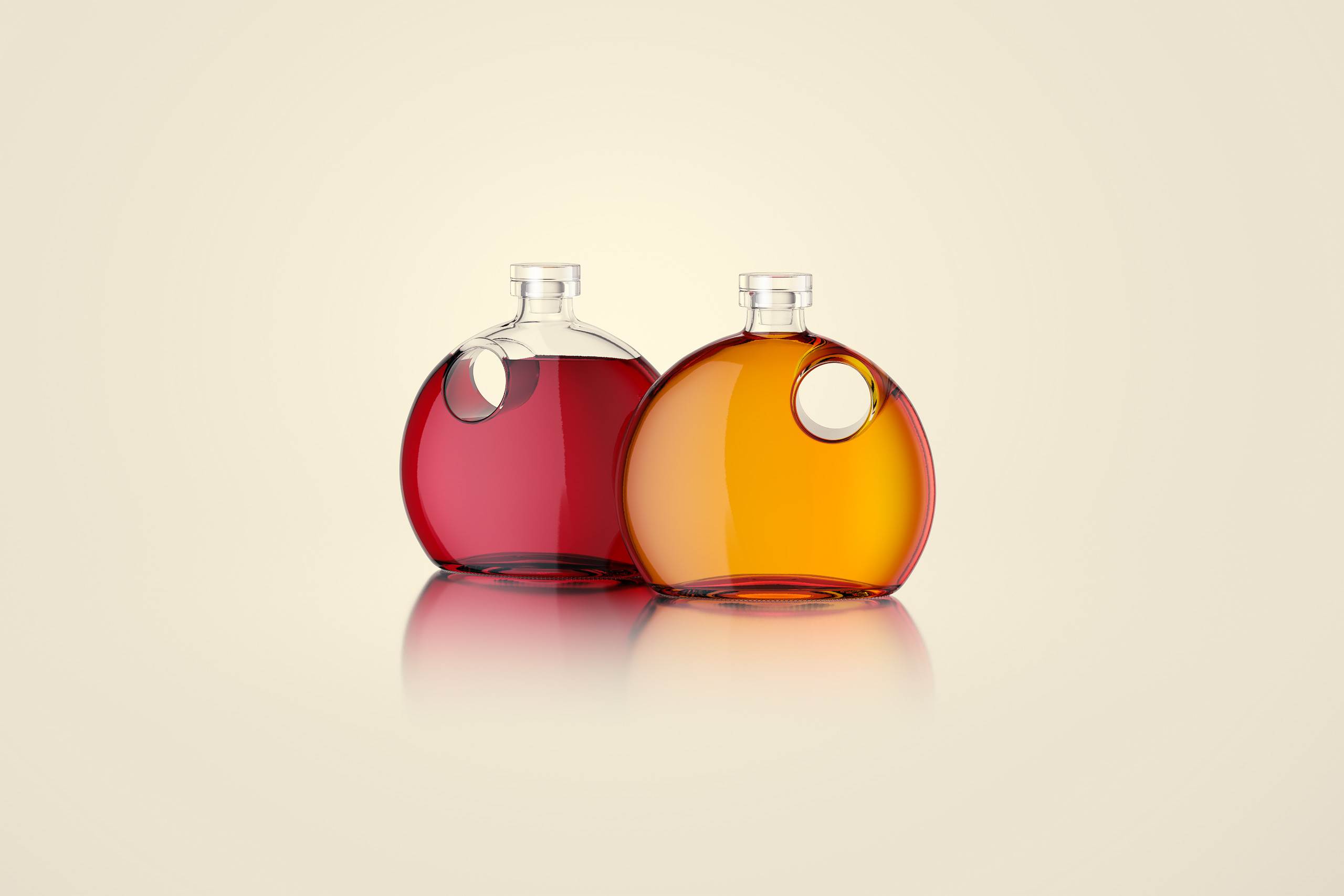 Nancy - packaging 3d model of the bottle for oils, vinegar or wine