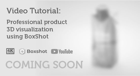 YouTube Video Tutorial: Professional product 3D visualization using Boxshot
