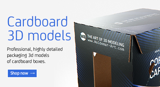  Cardboard boxes premium packaging 3d models for Download