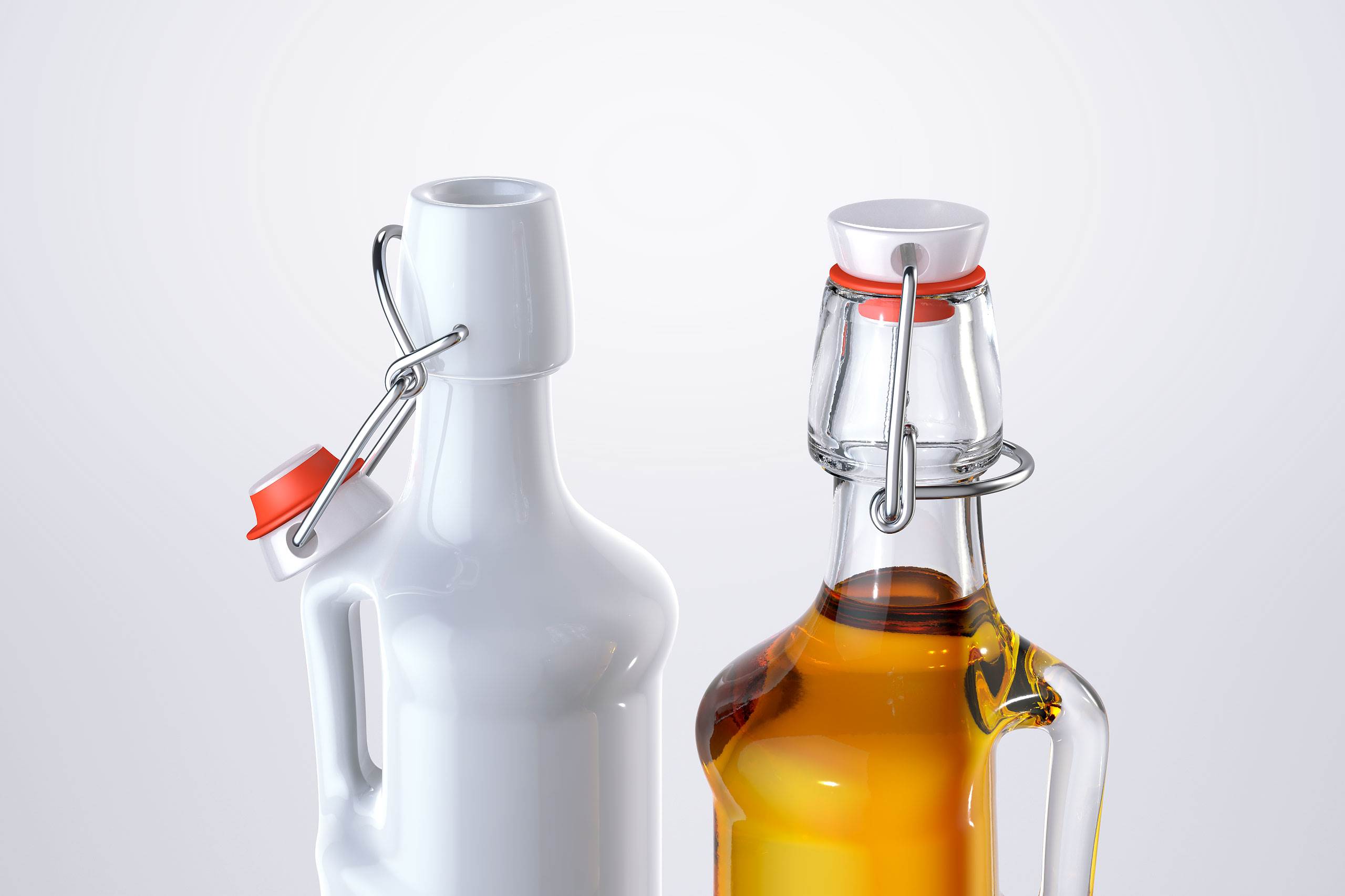 Olivio - 3d model of the glass bottle for oils