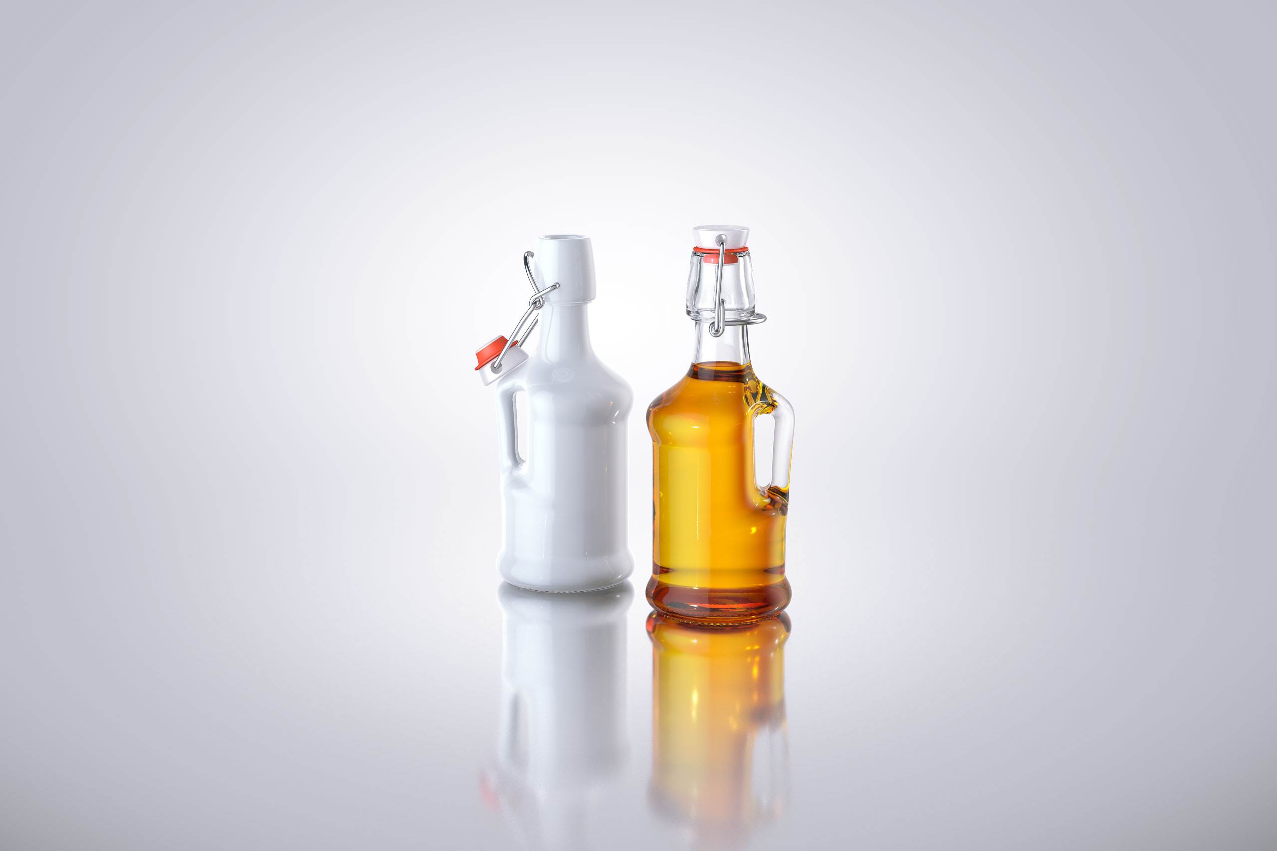 Olivio - 3d model of the glass bottle for oils