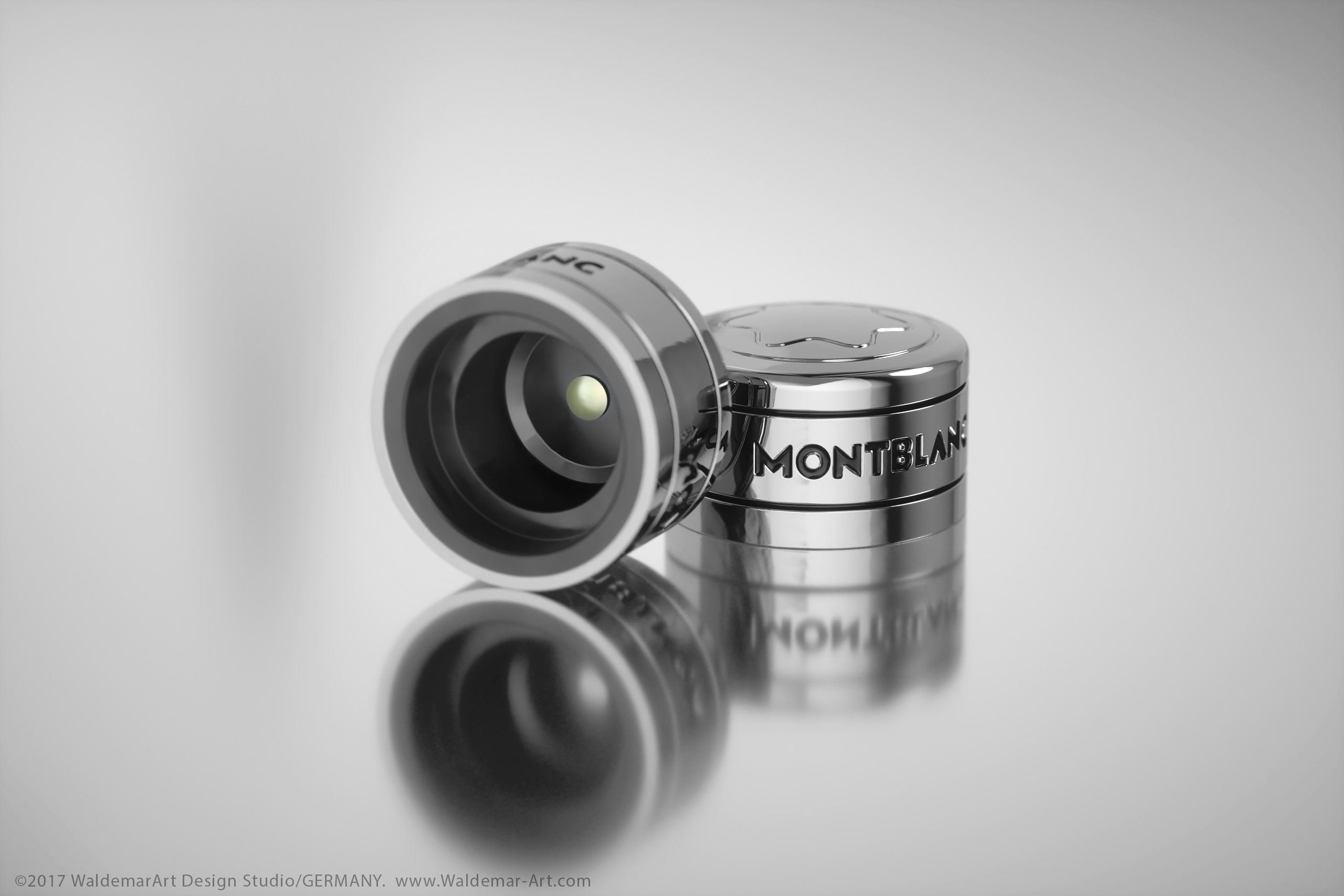 Montblanc Legend Spirit product 3d visualization