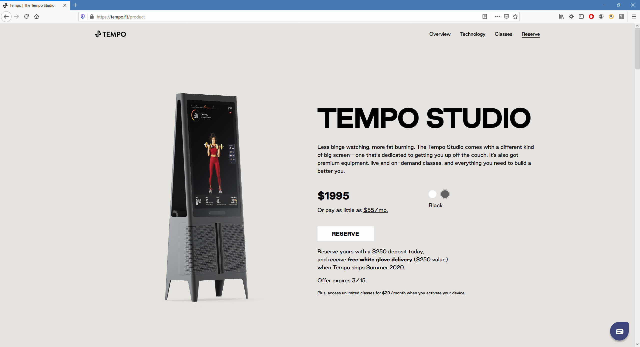 PIVOT (TEMPO) Product 3D visualization
