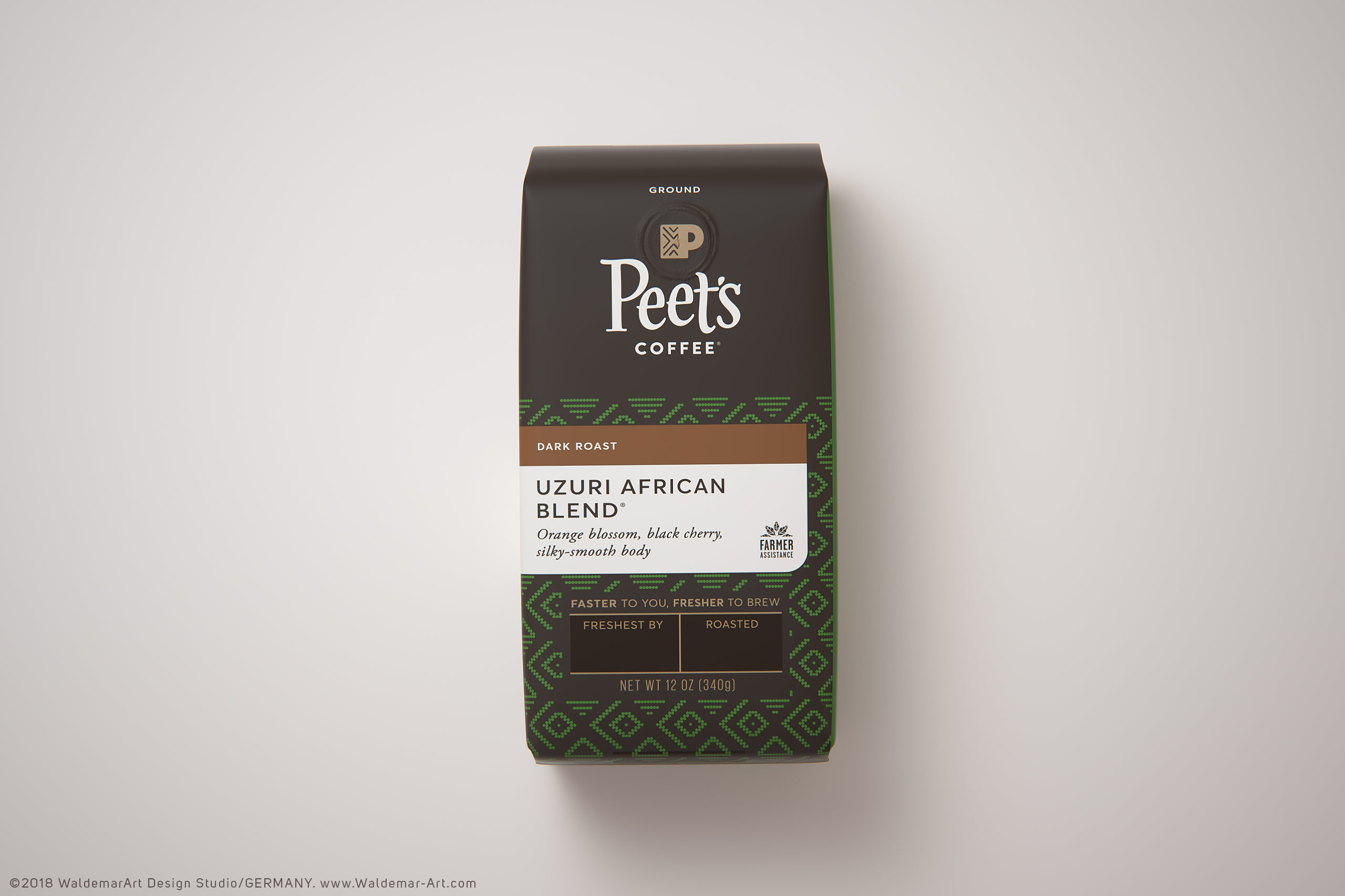 Peet's Coffee product 3D visualization