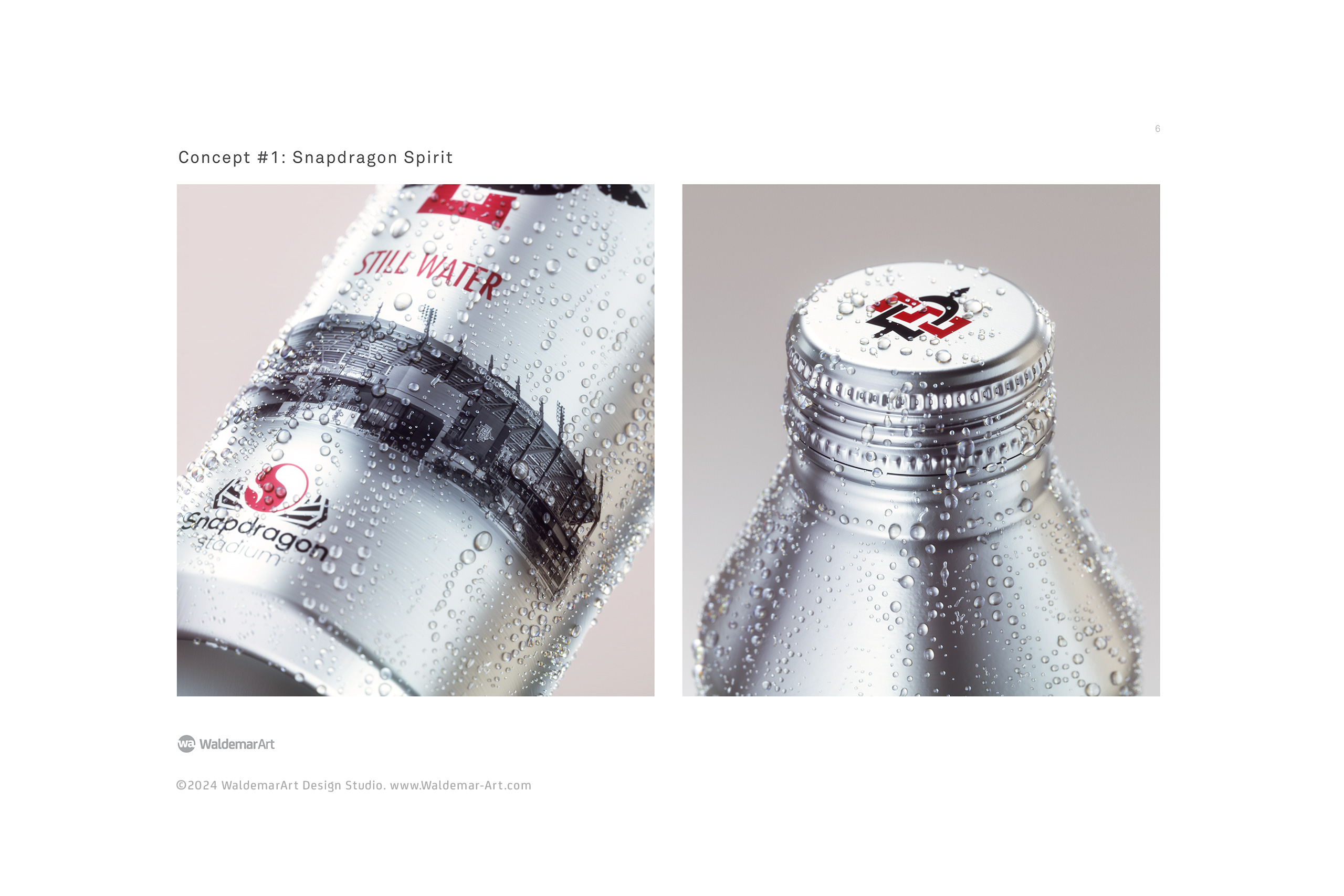San Diego State University Athletics - Still Water Label Design