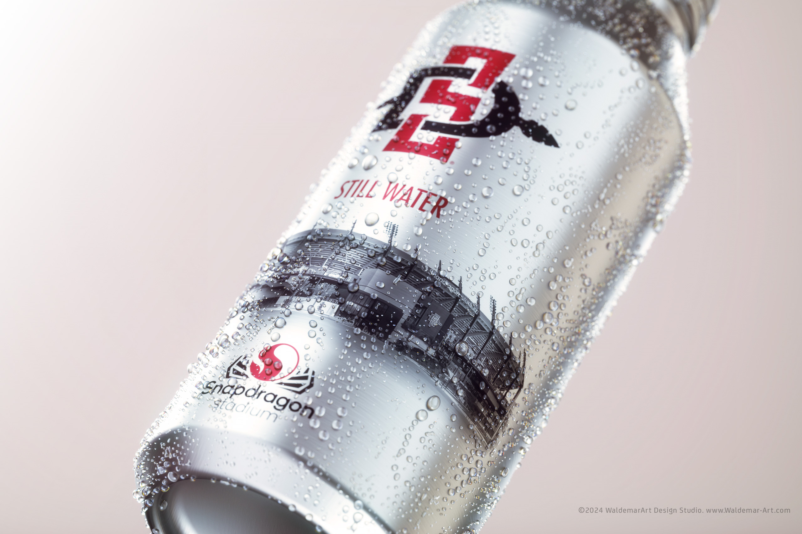 San Diego State University Athletics - Still Water Label Design