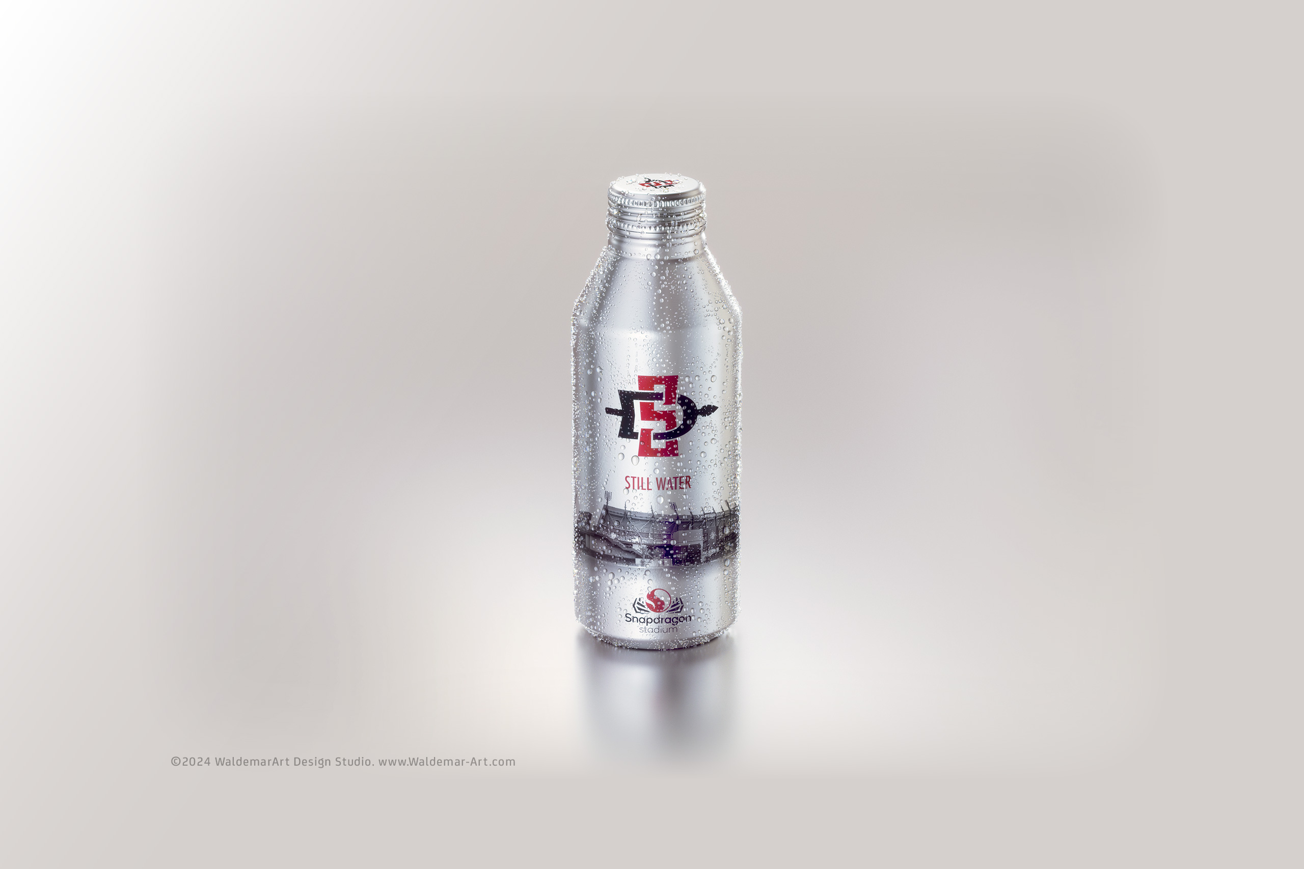 San Diego State University Athletics - Still Water Label Design