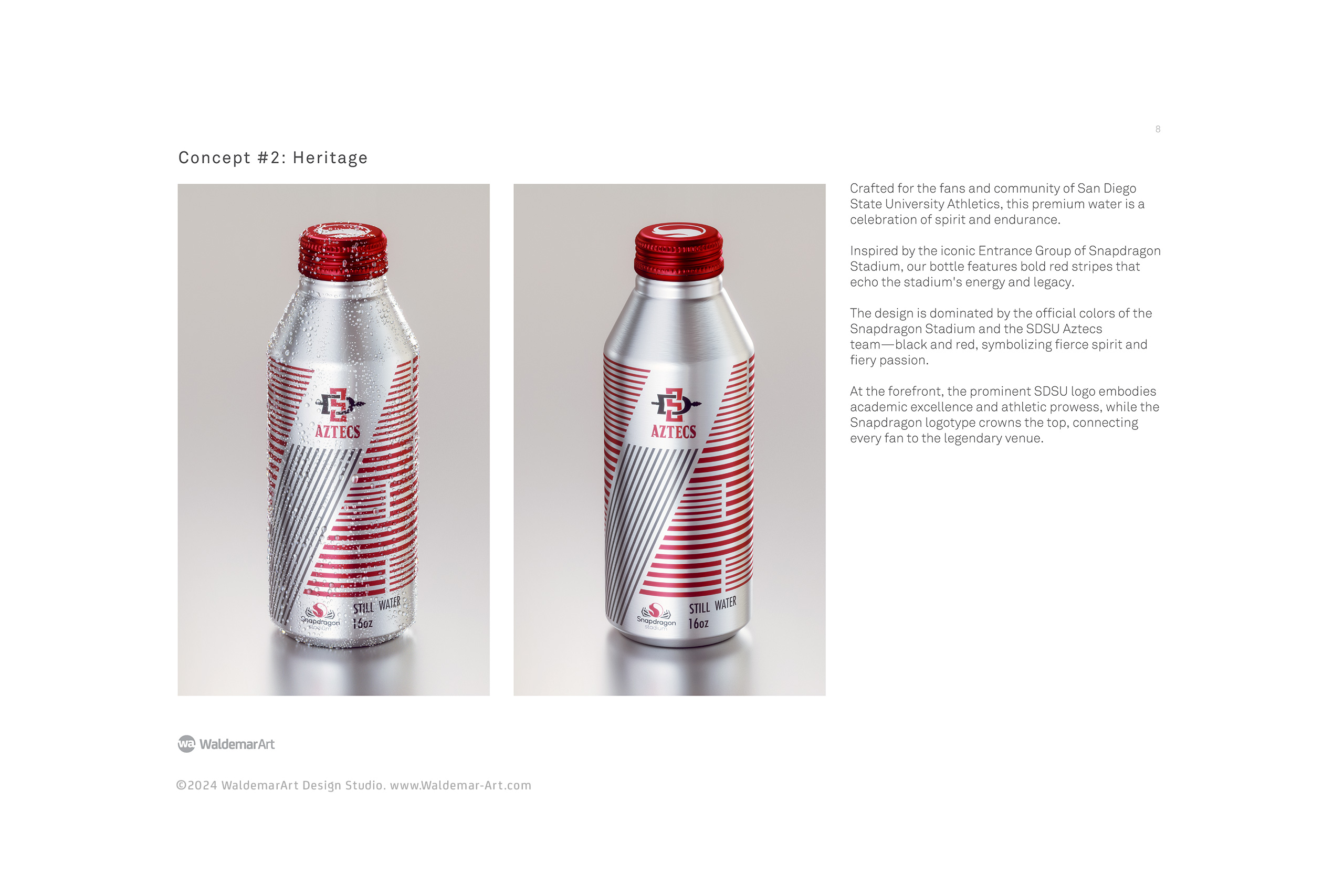 San Diego State University Athletics - Still Water Label Design