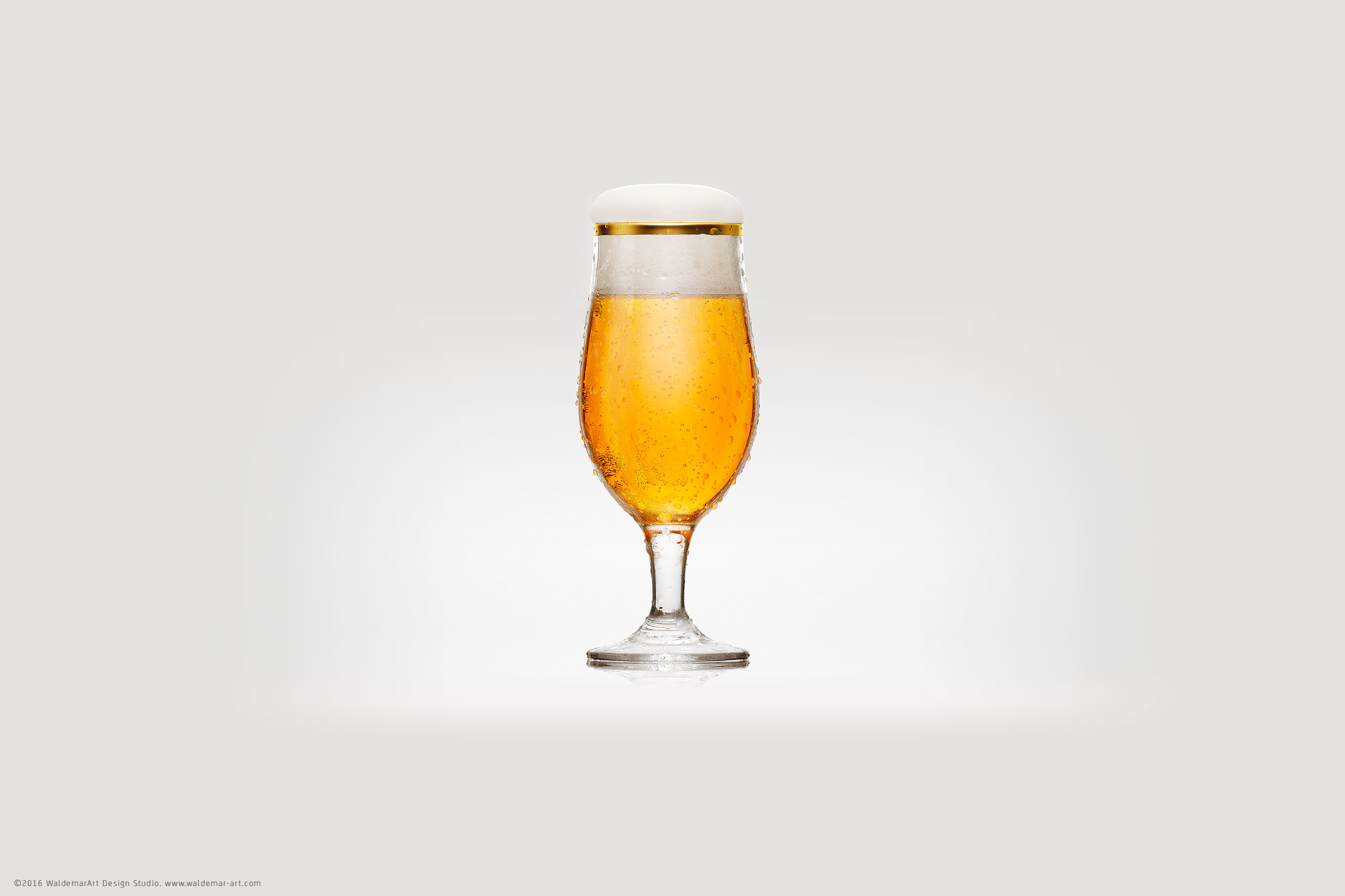 Beer Glass - 3D visualization, product shot