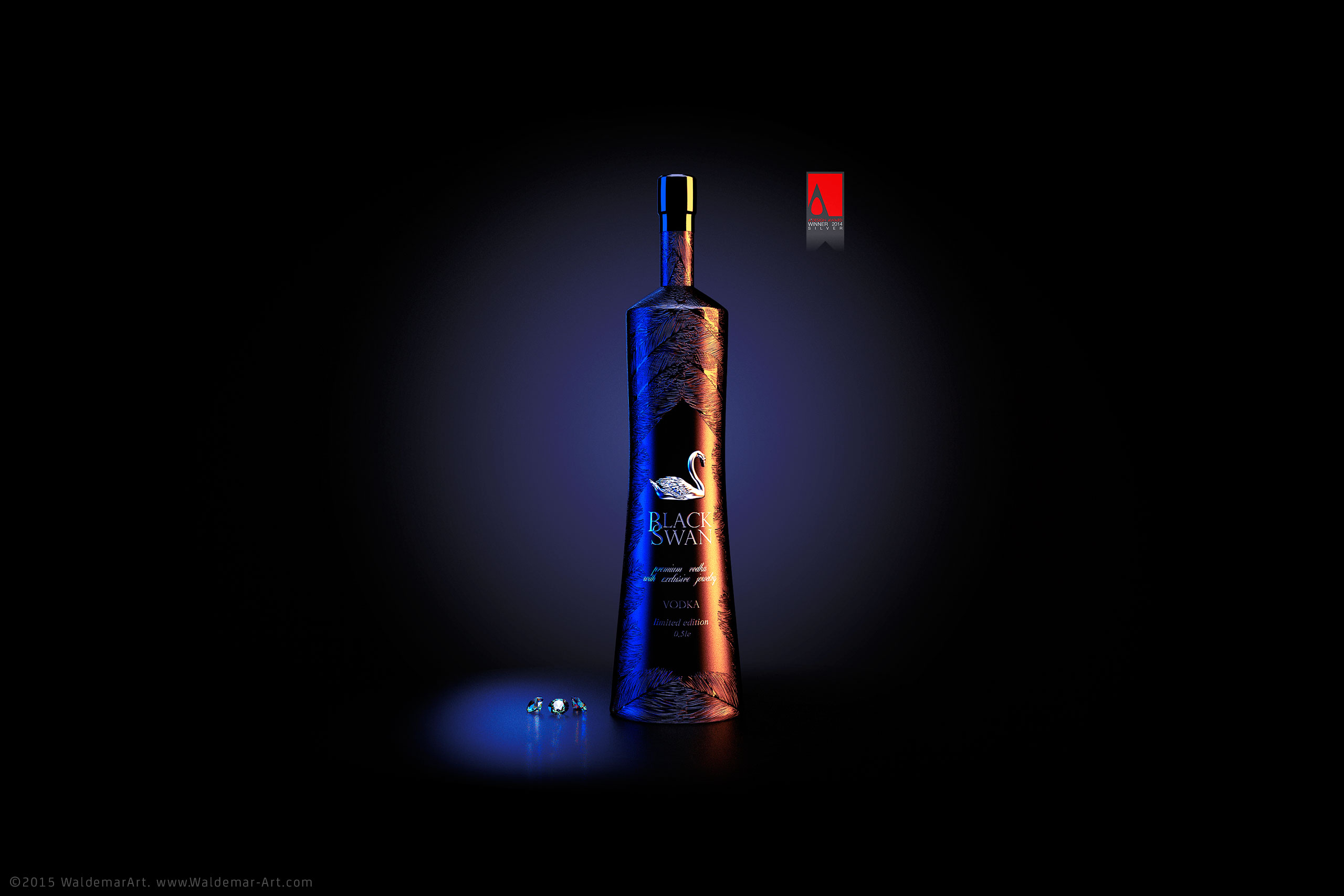BLACKSWAN - Packaging design for a Premium Vodka