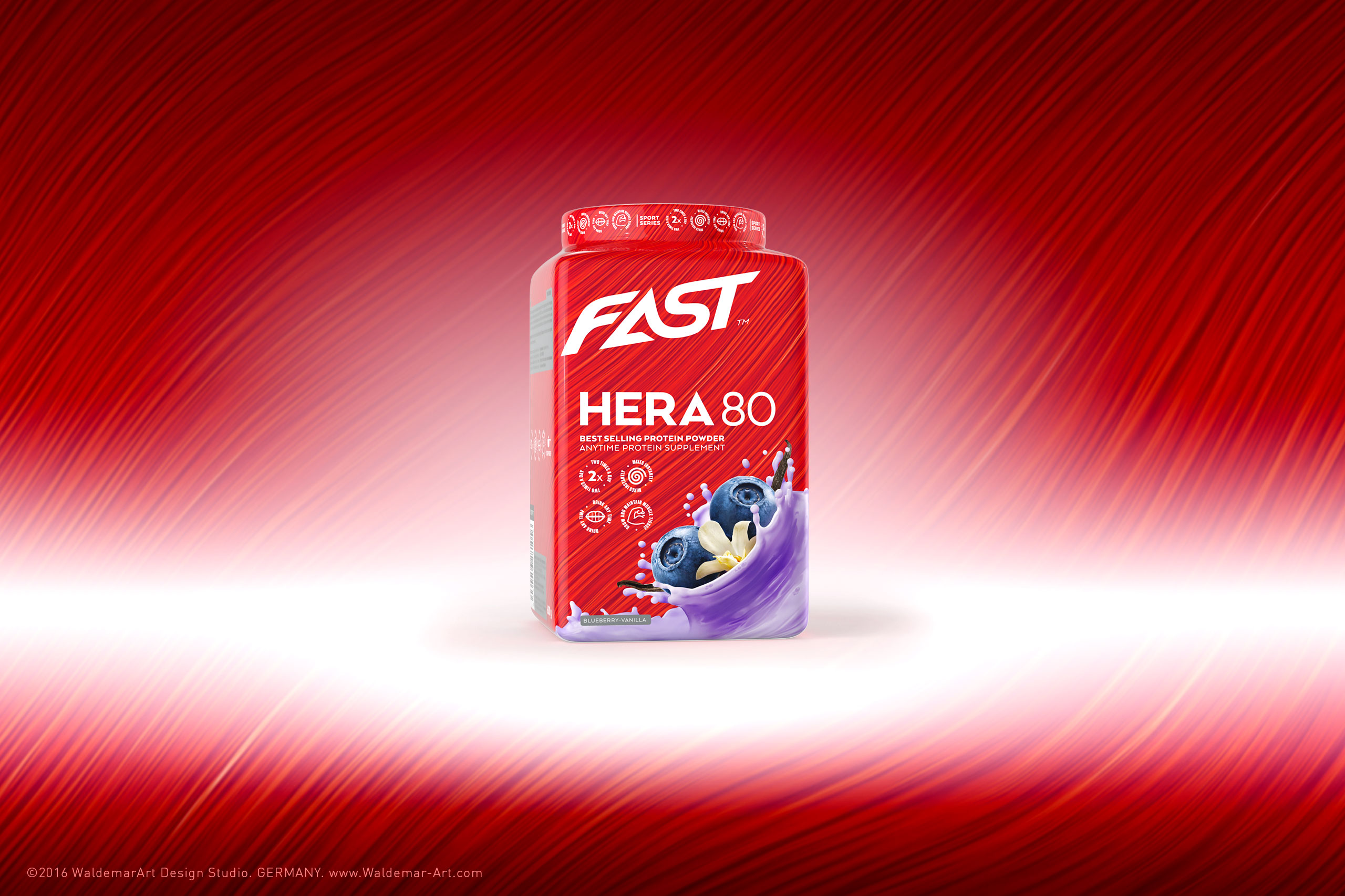 Product 3D Visualization - Fast WHEY+ Protein
