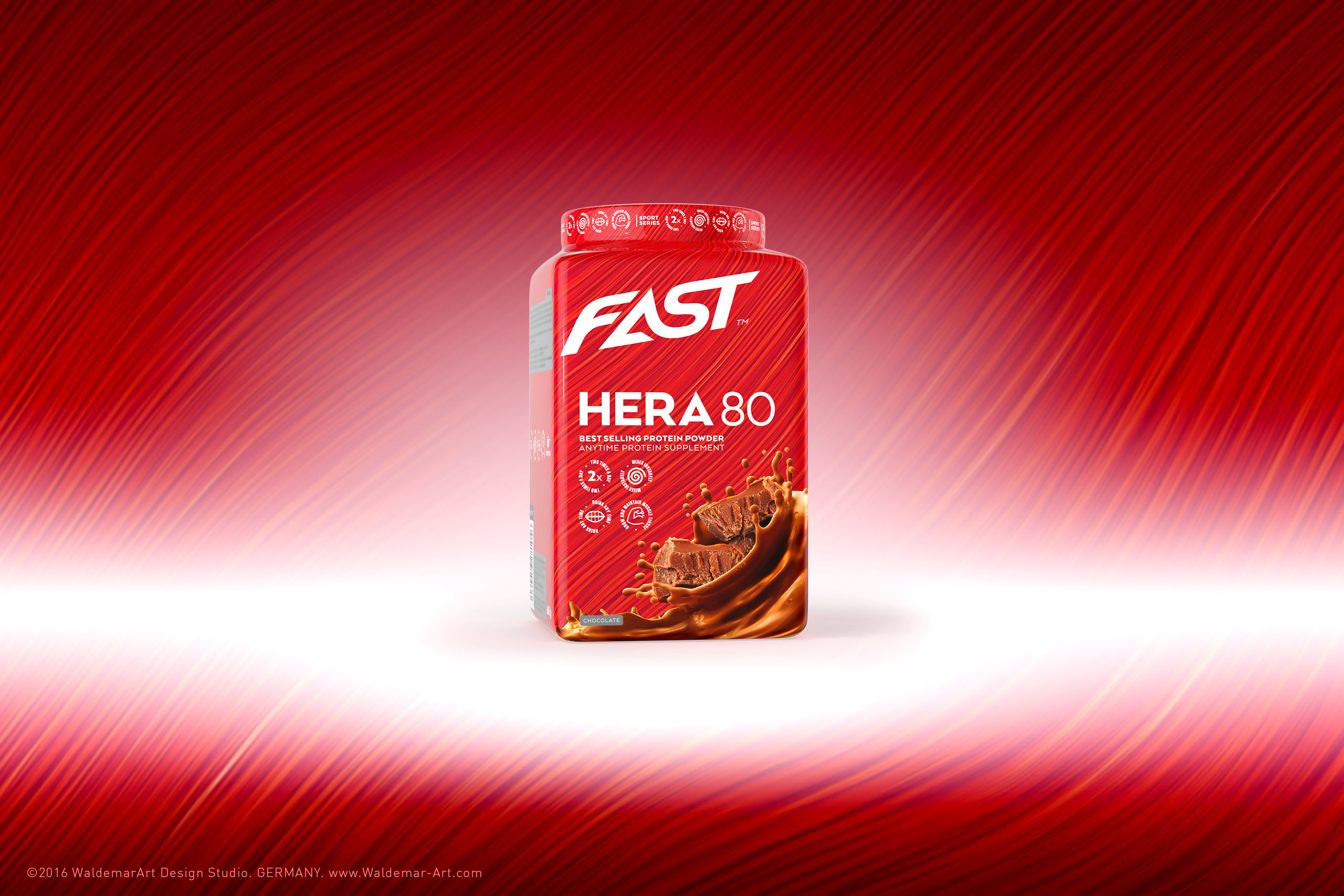 Product 3D Visualization - Fast WHEY+ Protein