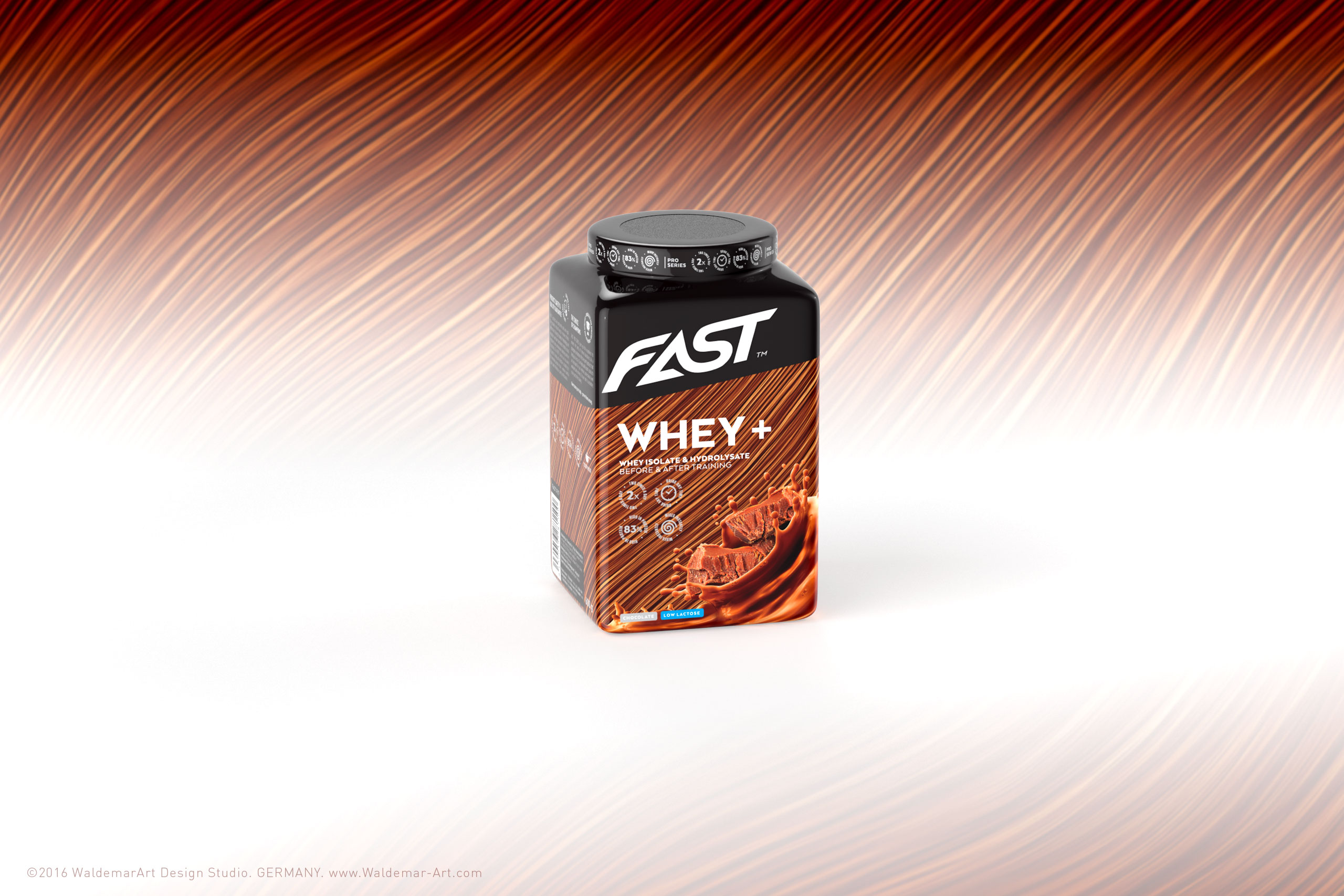 Product 3D Visualization - Fast WHEY+ Protein