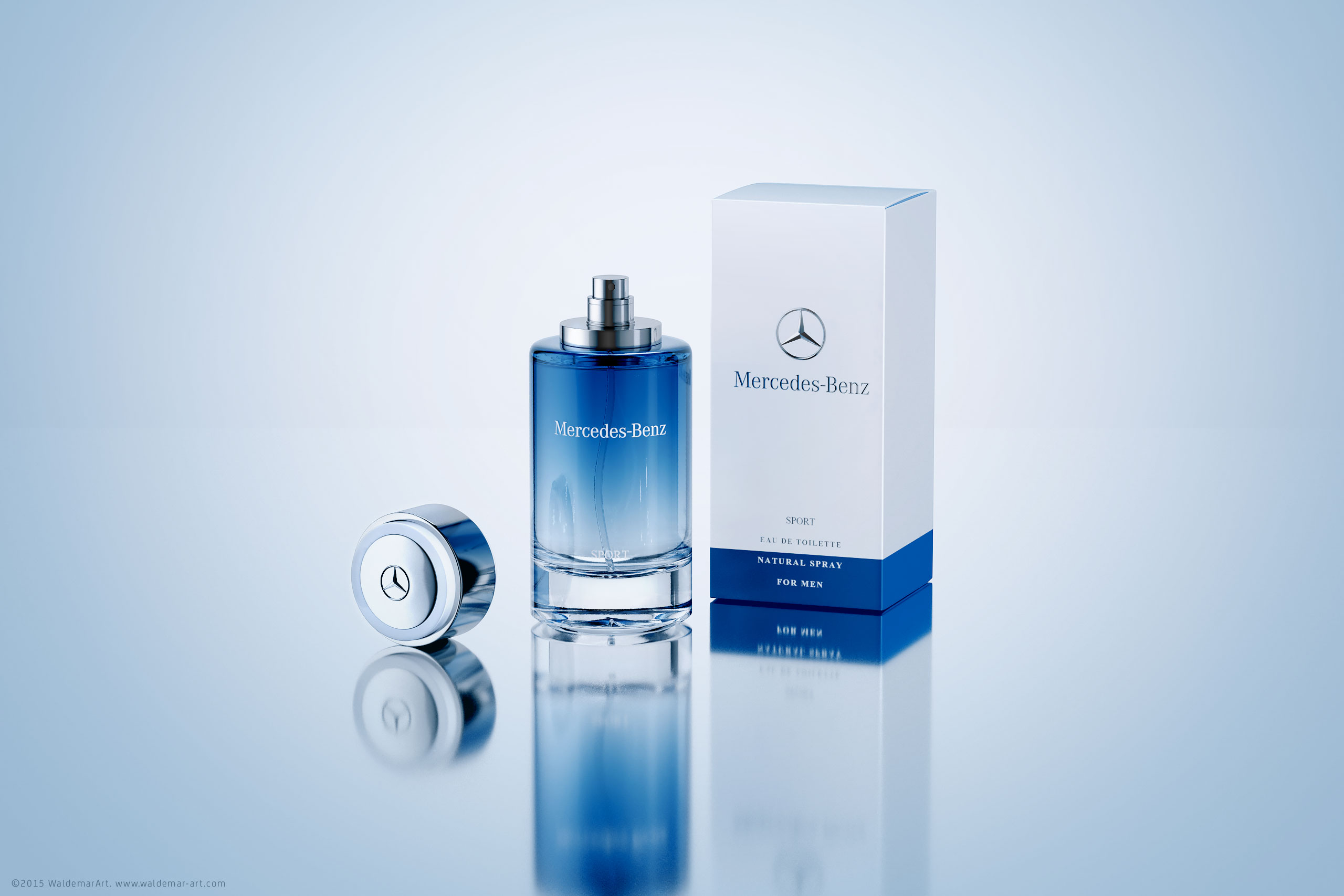 Mercedes-Benz SPORT Perfume - packaging 3D Visualization