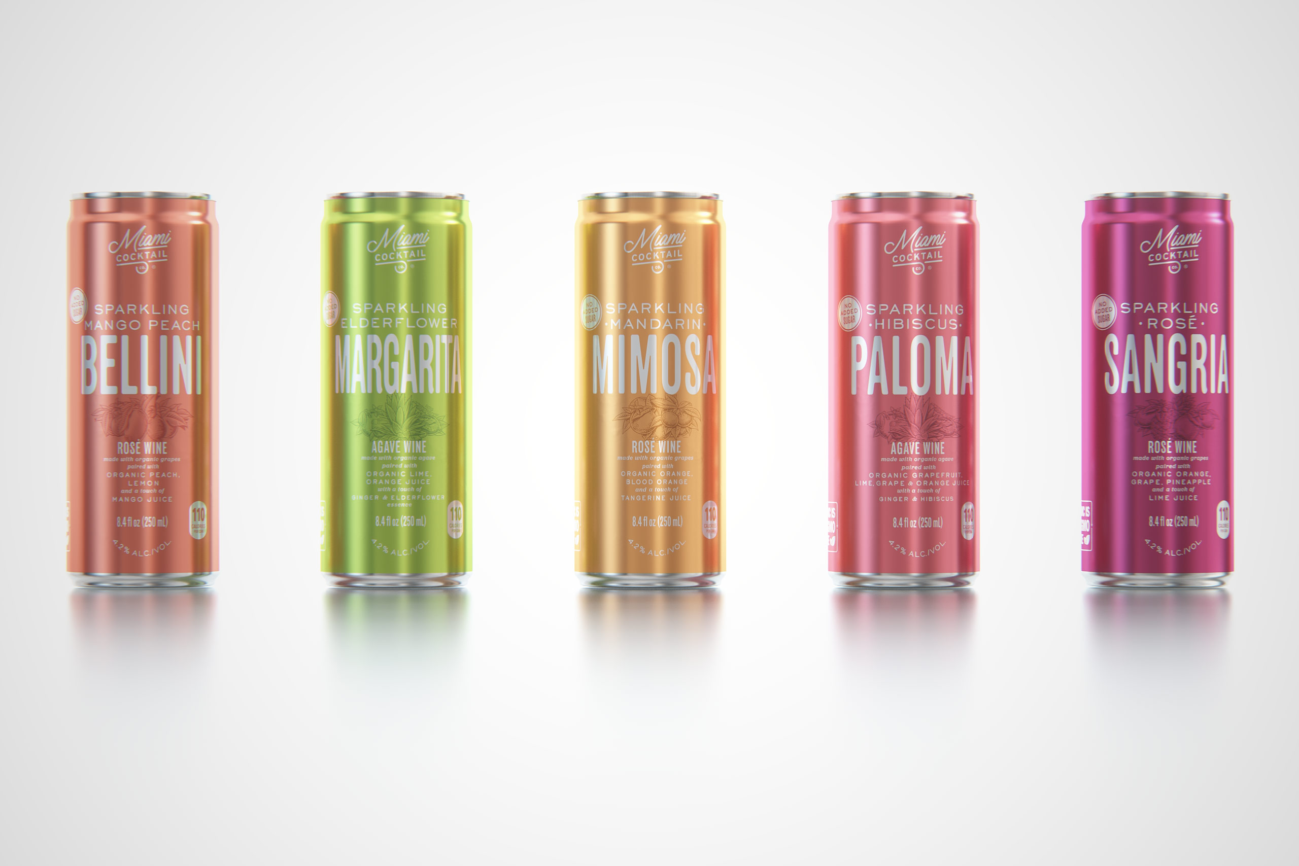 Professional packaging 3d  Visualization for Miami Cocktail Company