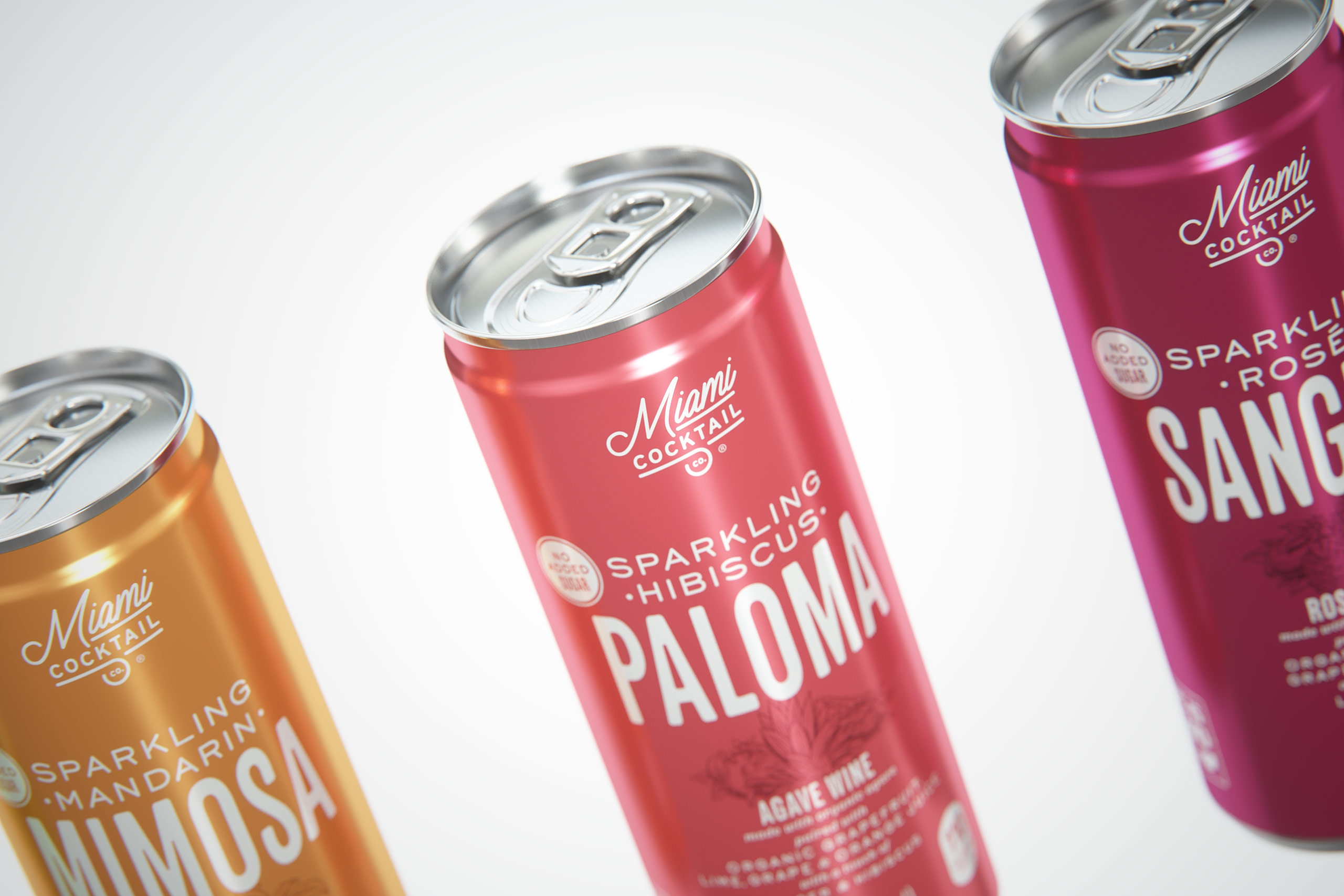 Professional packaging 3d  Visualization for Miami Cocktail Company