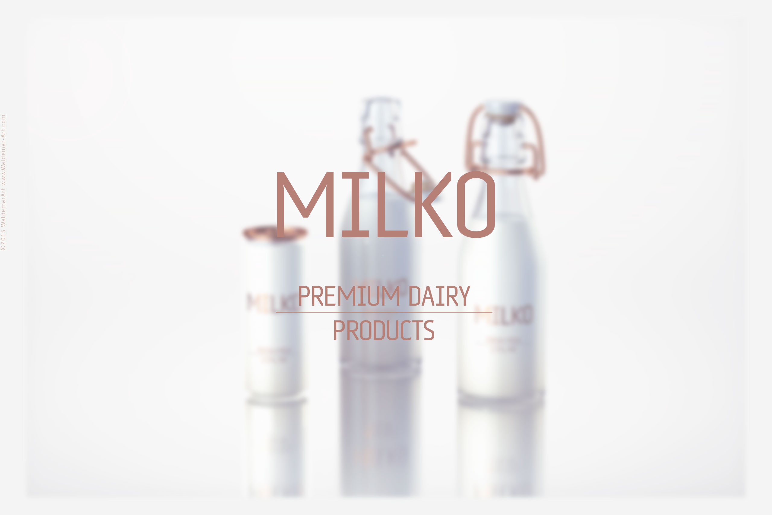 MILKO - Packaging design for Super-Premium Dairy Products