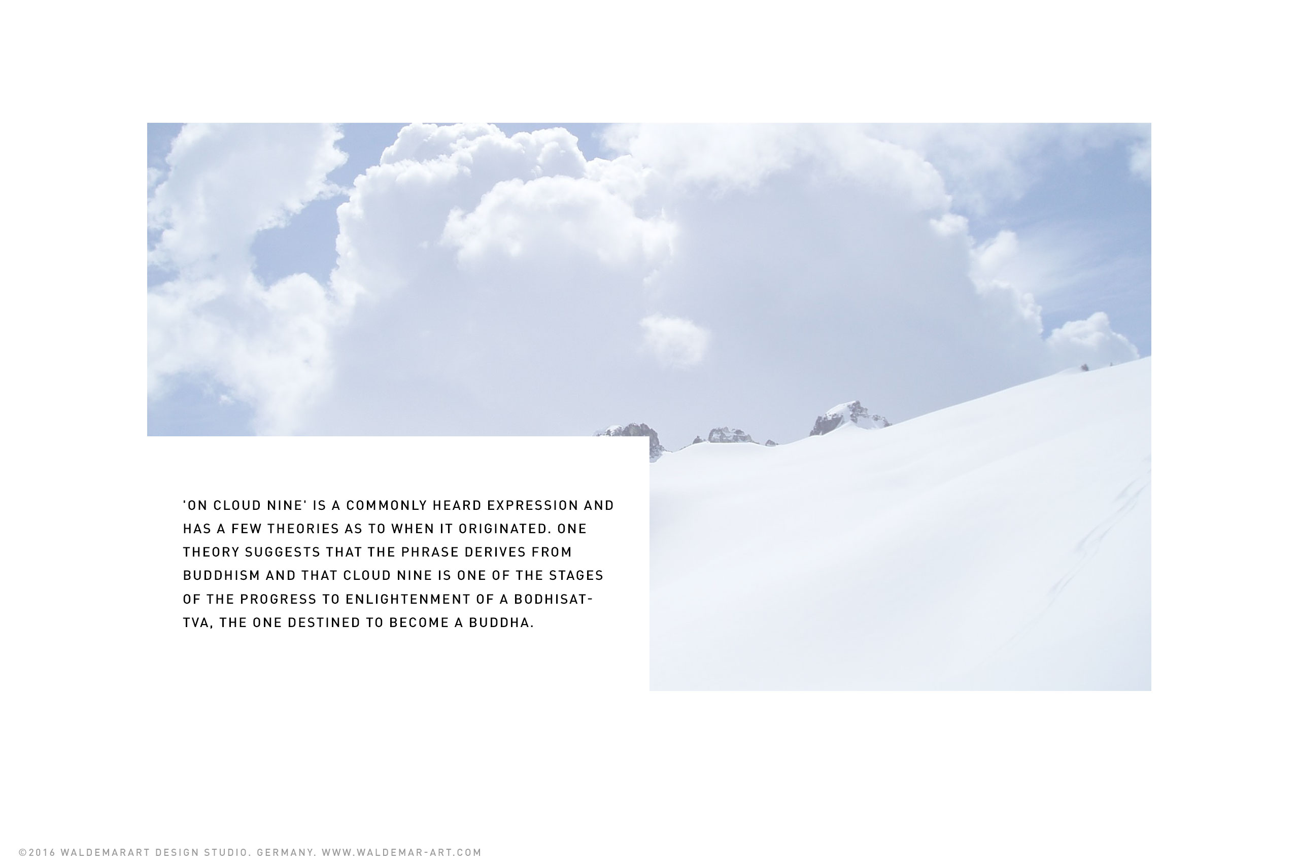 Ninth Cloud - Mineral water made from Alpine Clouds - Packaging Design
