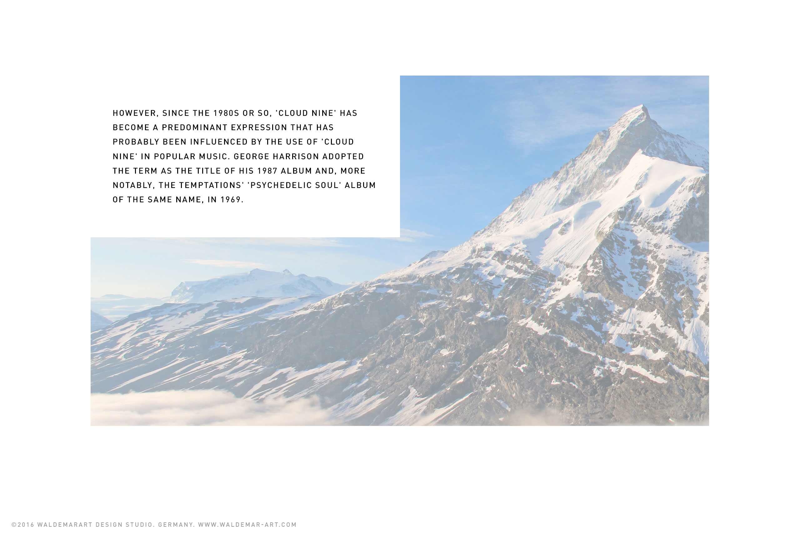 Ninth Cloud - Mineral water made from Alpine Clouds - Packaging Design
