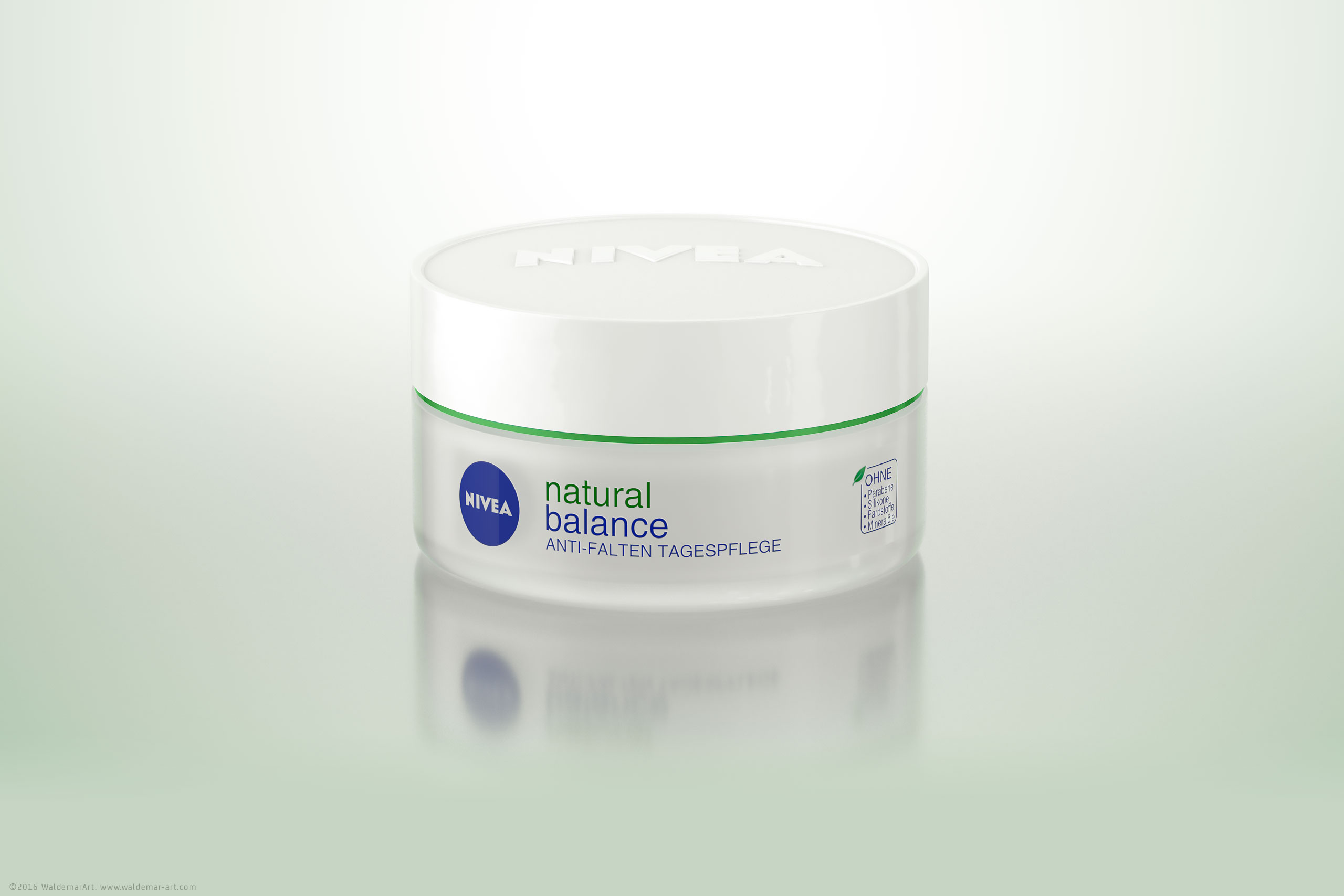 NIVEA NATURAL BALANCE ANTI-FALTEN TAGESPFLEGE - Packaging 3D Visualization
