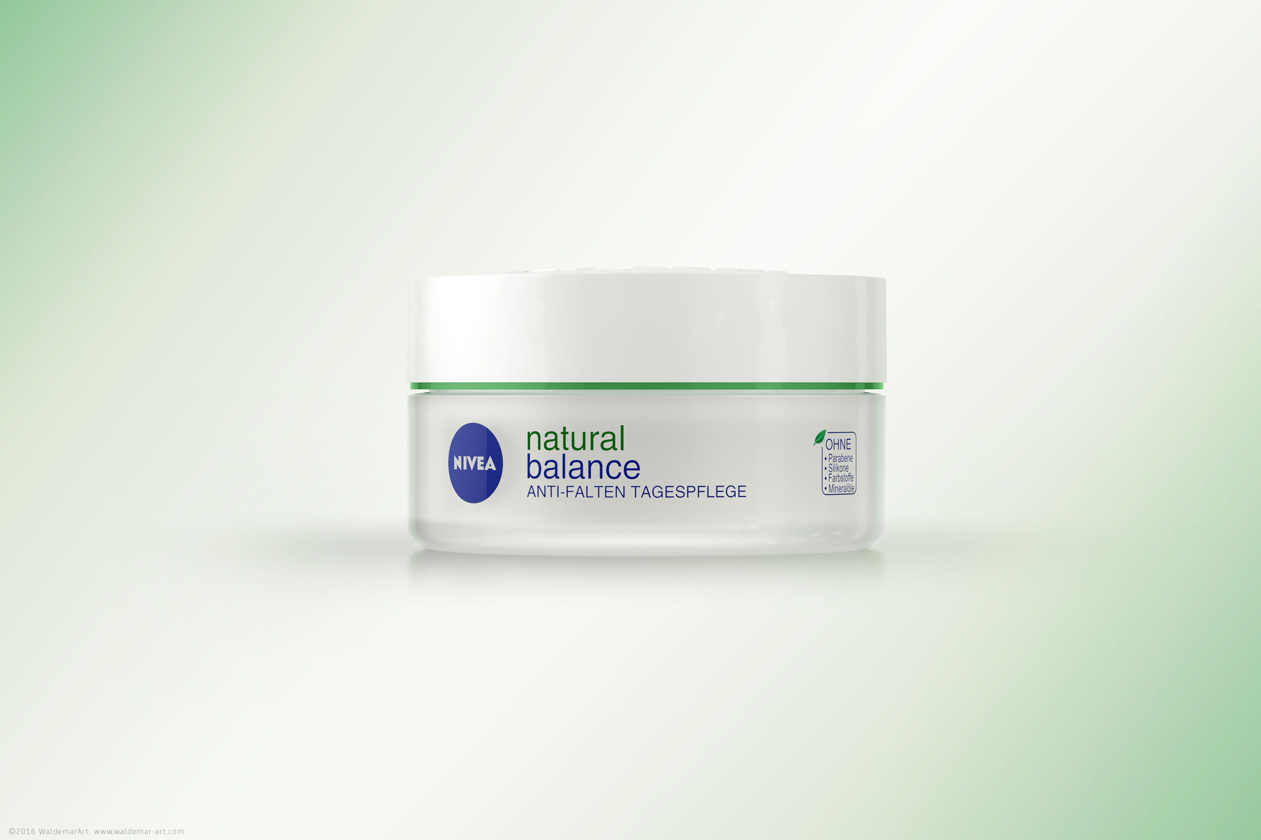 NIVEA NATURAL BALANCE ANTI-FALTEN TAGESPFLEGE - Packaging 3D Visualization