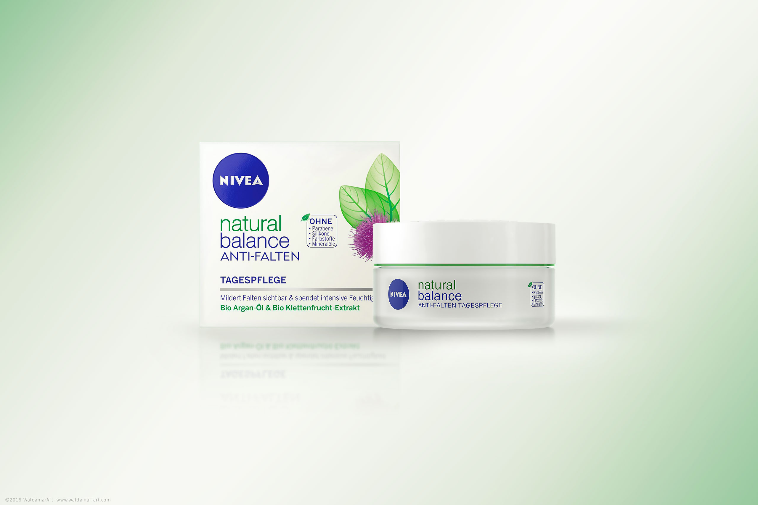Nivea Natural Balance Anti Falten espflege Packaging 3d Visualization Wa Design Studio