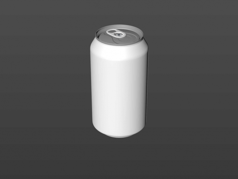 BALL (REXAM) Metal Standard Beer/Soda Can 350/355ml packaging 3D model