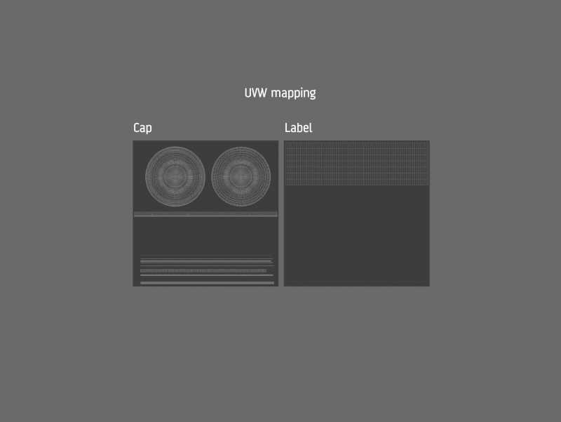 Baby Food Fruit Puree Glass Jar 3D model 190g