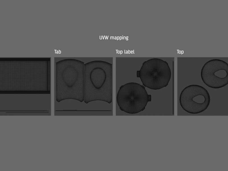 Packaging 3D model of carton can Cartocan 150ml