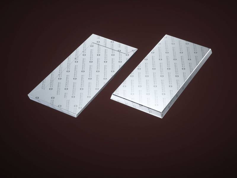 Chocolate Bar 100g wrapped in Foil and Paper 100G, milk chocolate bar 3D model with detailed segmented surface