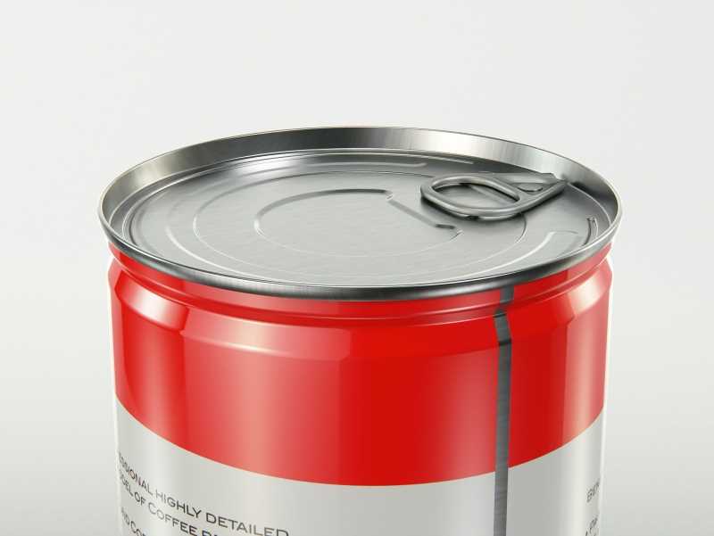 Coffee Metal Can 250g packaging 3d model