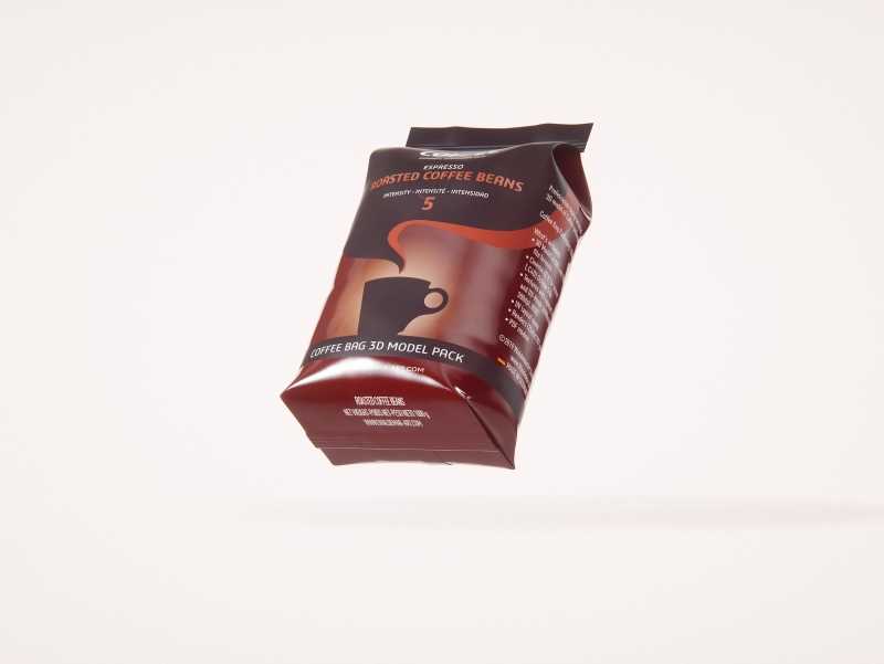 Plastic Coffee Bag 1000g (Wide) for Roasted Coffee packaging 3d model