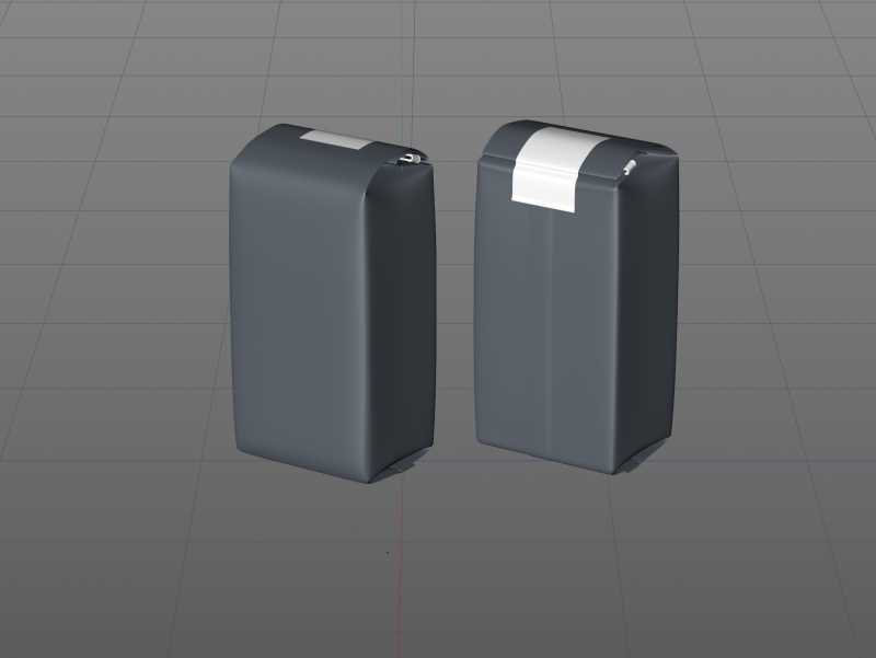 Plastic Coffee bag 340g premium packaging 3d model