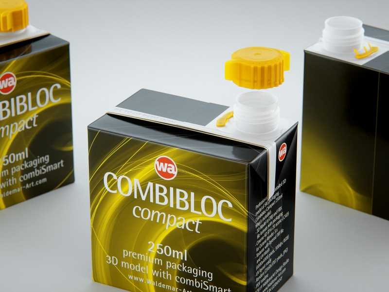 SIG combiBloc Compact 250ml with combiSmart closure packaging 3D model