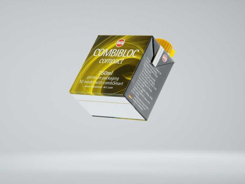 SIG combiBloc Compact 250ml with combiSmart closure packaging 3D model