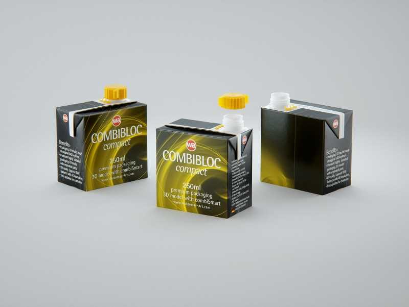 SIG combiBloc Compact 250ml with combiSmart closure packaging 3D model