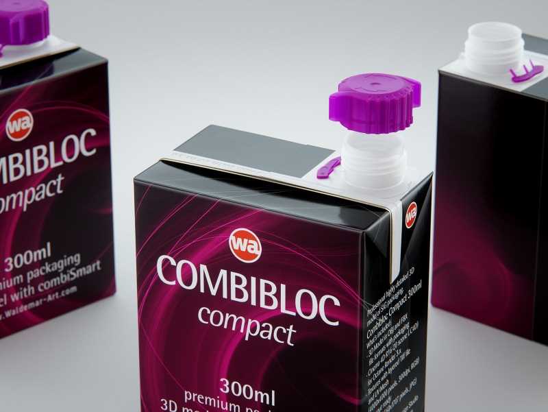 SIG combiBloc Compact 300ml with combiSmart closure packaging 3D model