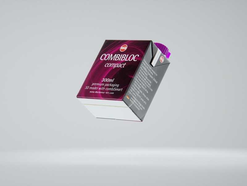 SIG combiBloc Compact 300ml with combiSmart closure packaging 3D model