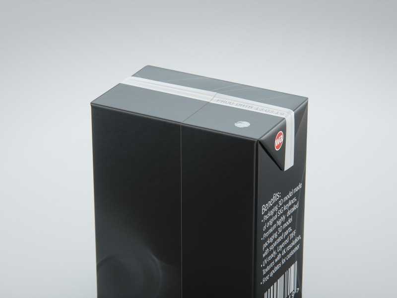 SIG combiBloc Compact 330ml with perforation, straw hole and no opening packaging 3D model