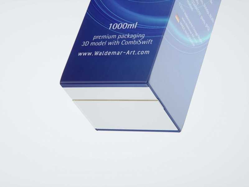 3D model of the SIG Combibloc Premium packaging 1000ml with combiSwift closure