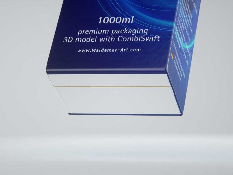 SIG Combibloc Slimline 1000ml with combiSwift Packaging 3D model