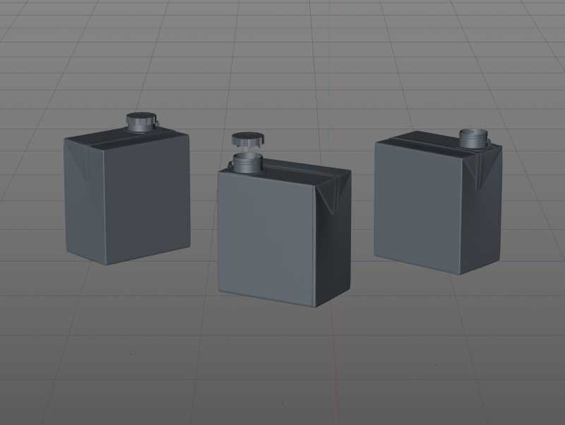 3D model of the SIG Combibloc Slimline 500ml packaging with tethered cap CombiCap