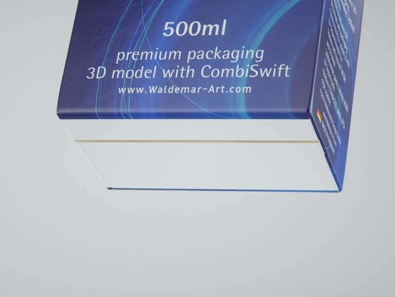 3D model of the SIG Combibloc Slimline 500ml packaging with combiSwift